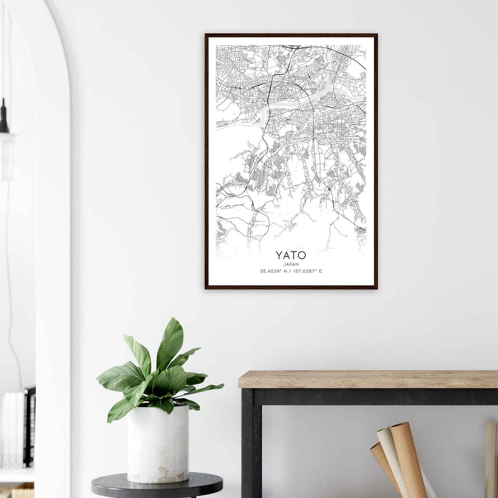 Deerfield Kansas Map Poster, Modern Home Decor Wall Art Print (Copy)