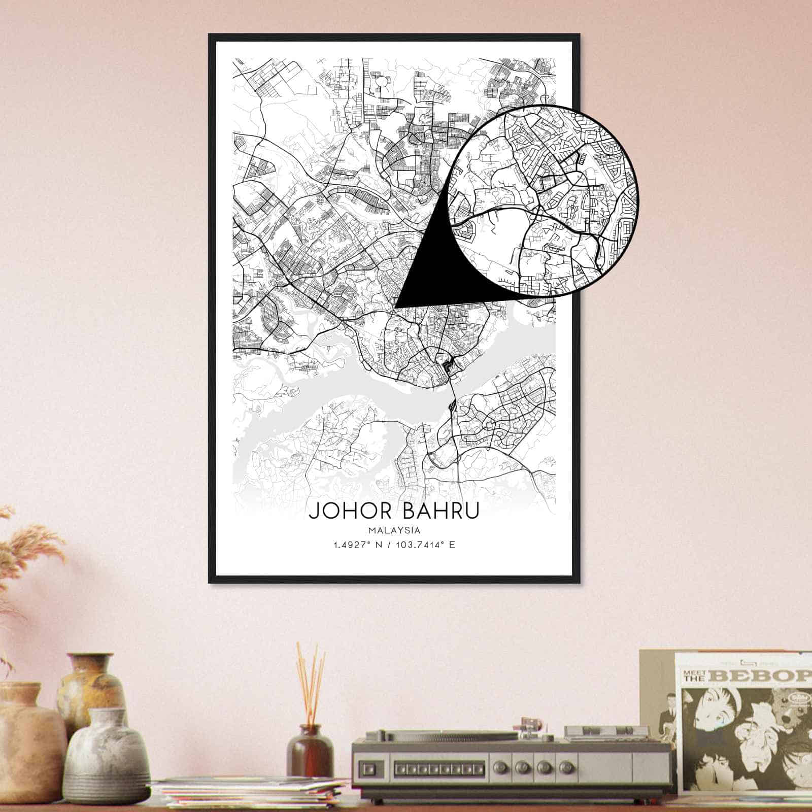 Deerfield Kansas Map Poster, Modern Home Decor Wall Art Print (Copy)