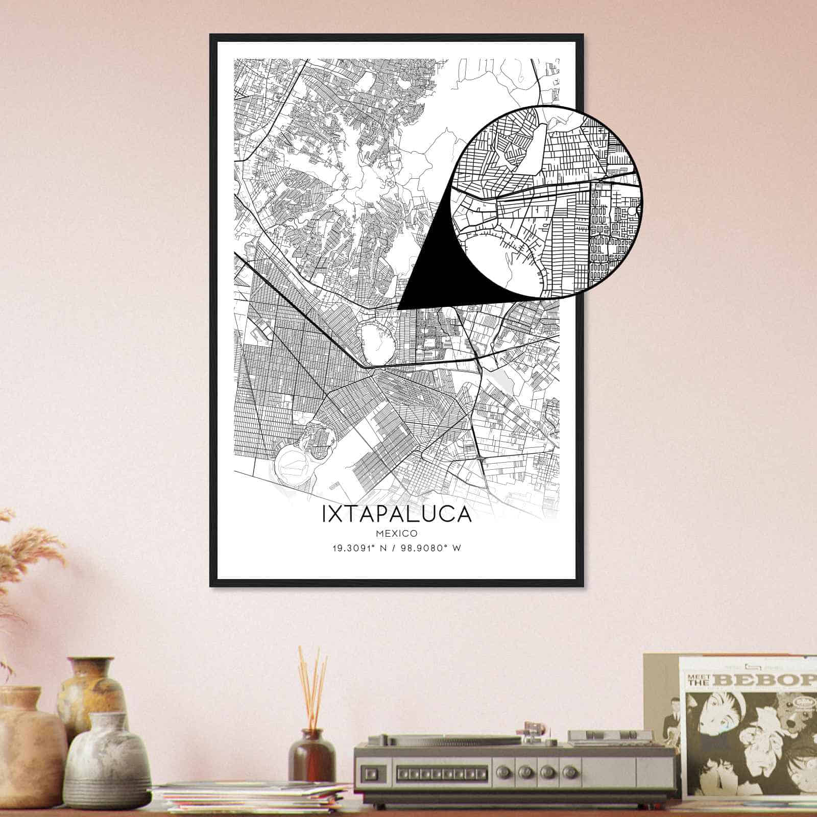 Deerfield Kansas Map Poster, Modern Home Decor Wall Art Print (Copy)