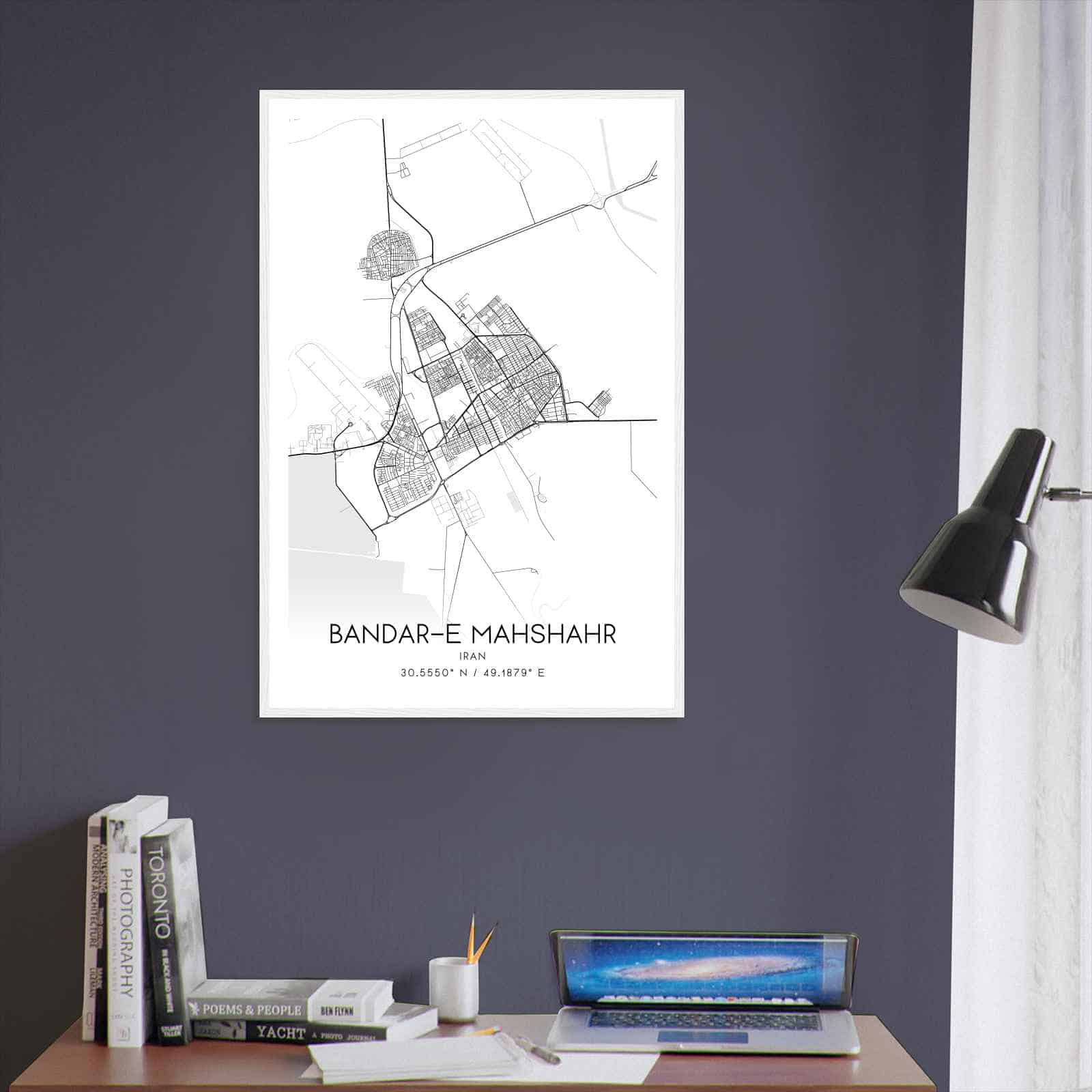 Deerfield Kansas Map Poster, Modern Home Decor Wall Art Print (Copy)