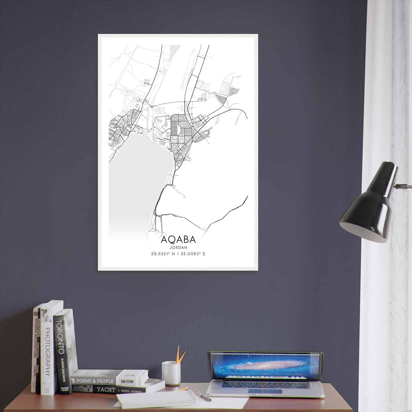 Deerfield Kansas Map Poster, Modern Home Decor Wall Art Print (Copy)