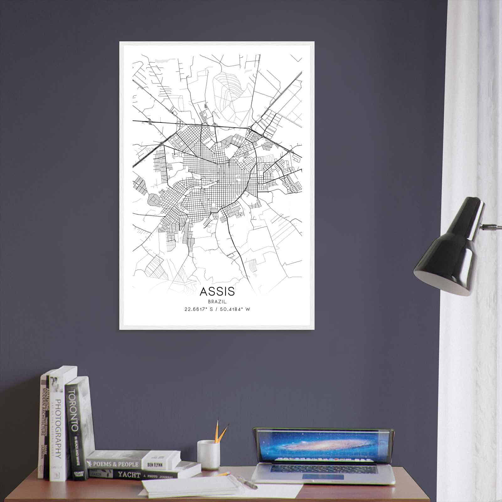 Deerfield Kansas Map Poster, Modern Home Decor Wall Art Print (Copy)