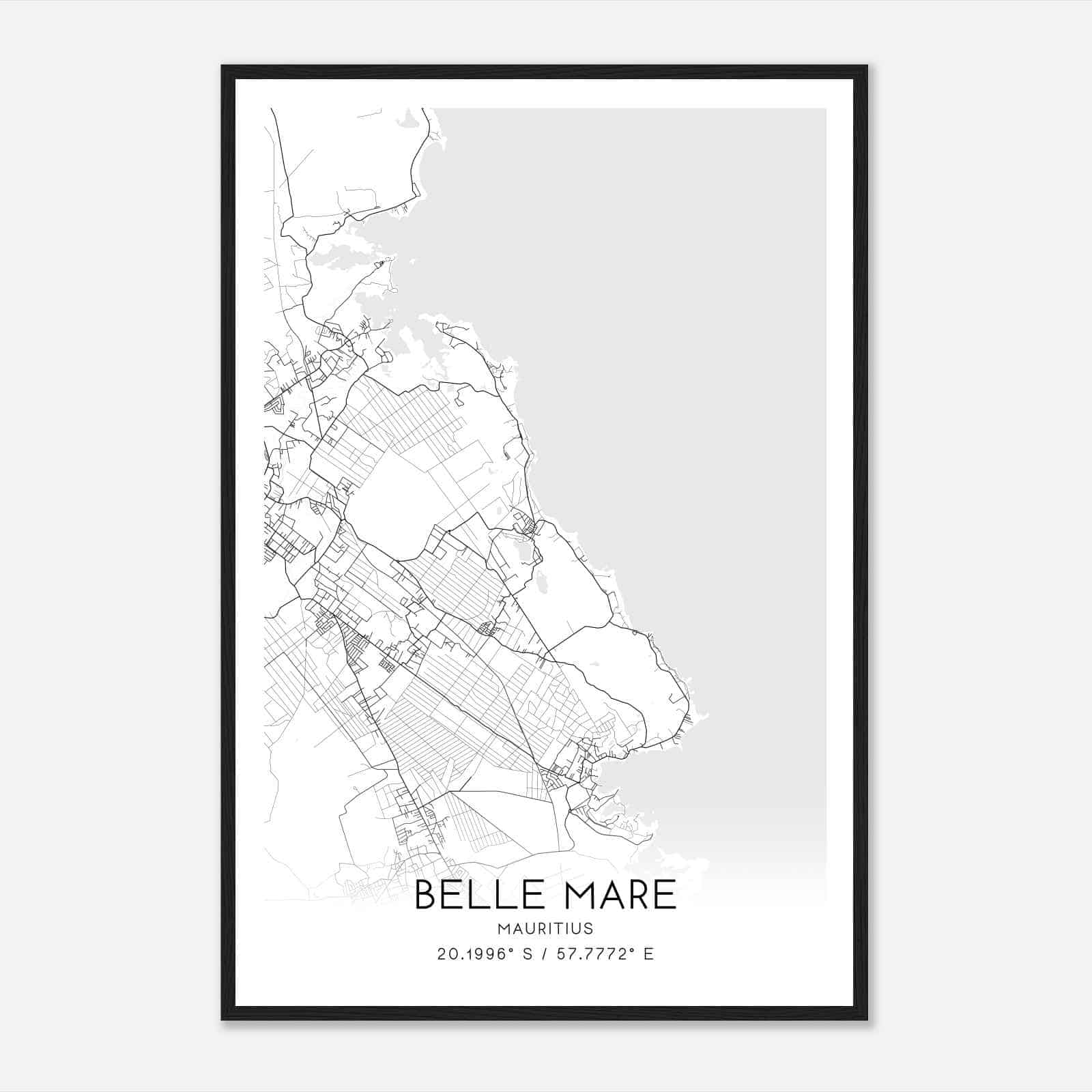 Mauritius custom maps posters