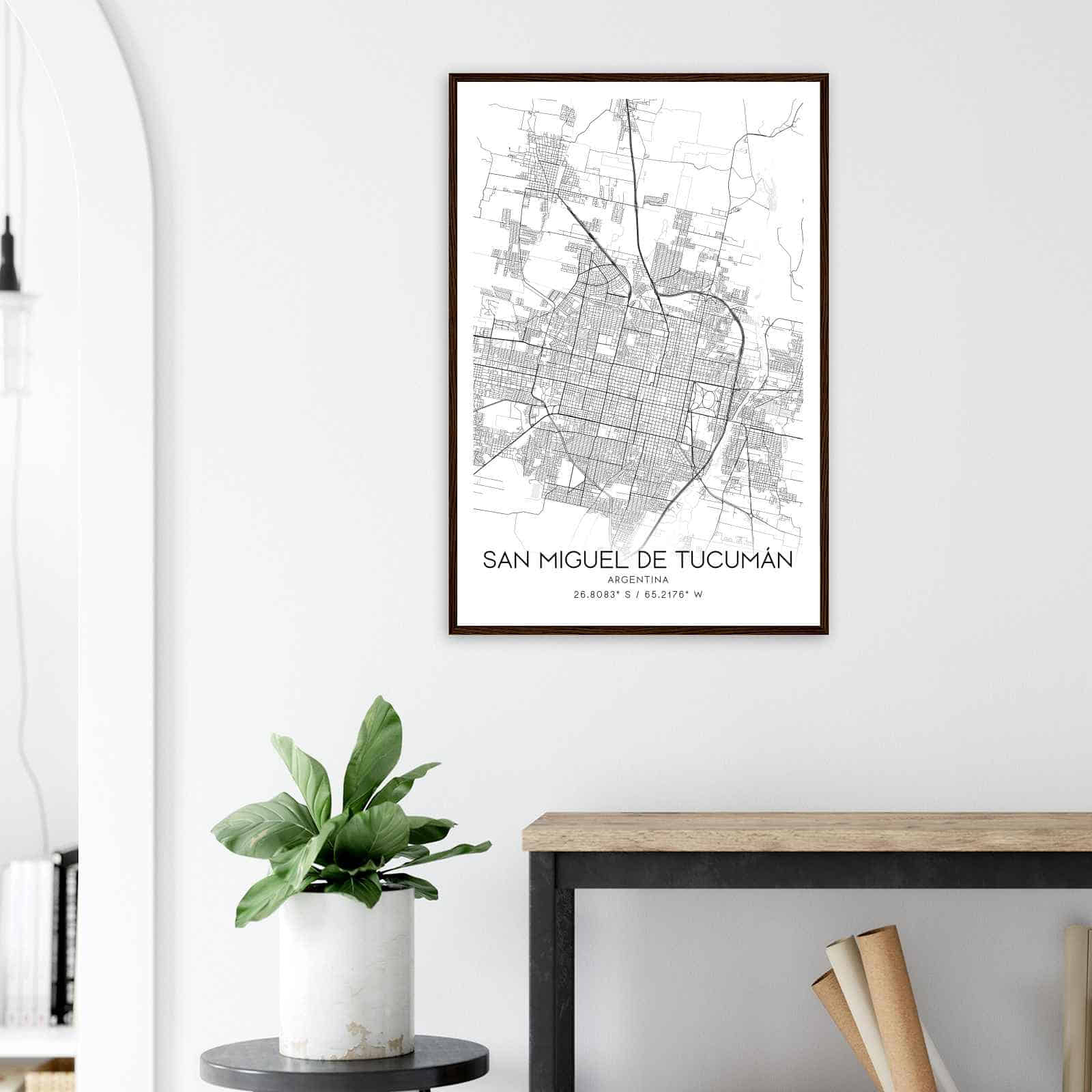 Deerfield Kansas Map Poster, Modern Home Decor Wall Art Print (Copy)