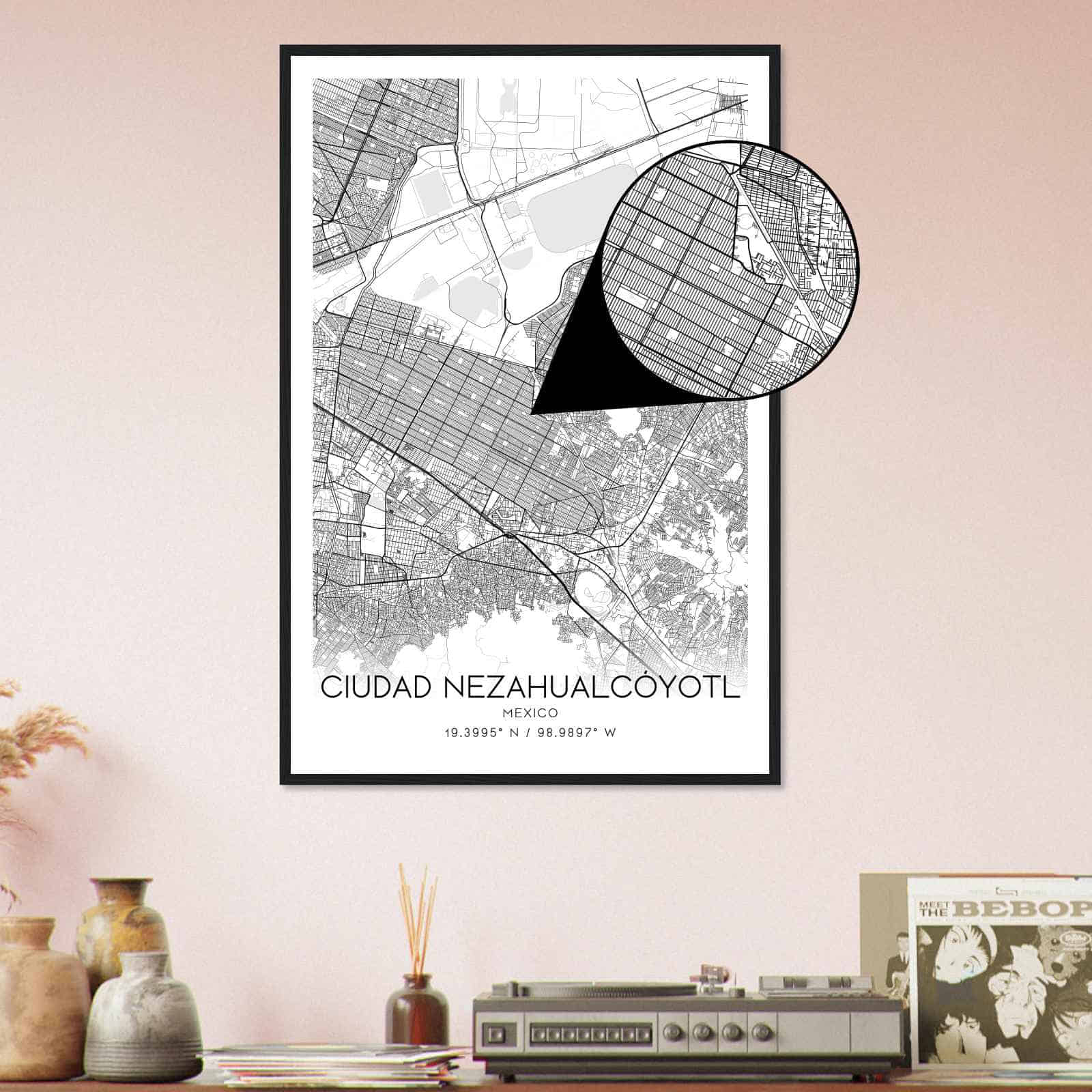 Deerfield Kansas Map Poster, Modern Home Decor Wall Art Print (Copy)