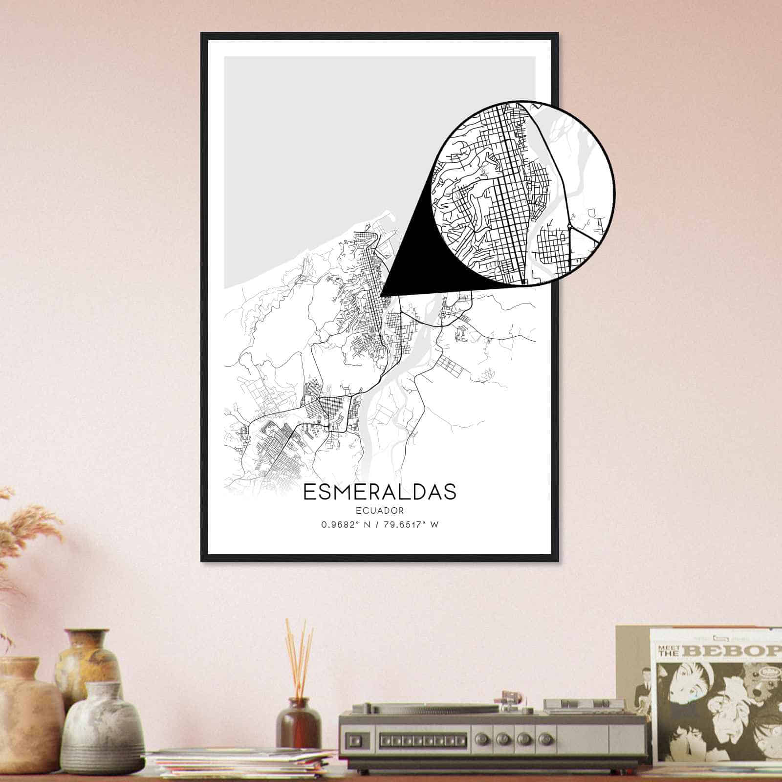 Deerfield Kansas Map Poster, Modern Home Decor Wall Art Print (Copy)