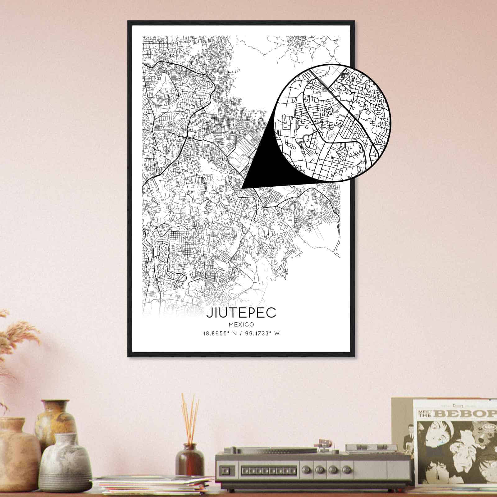 Deerfield Kansas Map Poster, Modern Home Decor Wall Art Print (Copy)