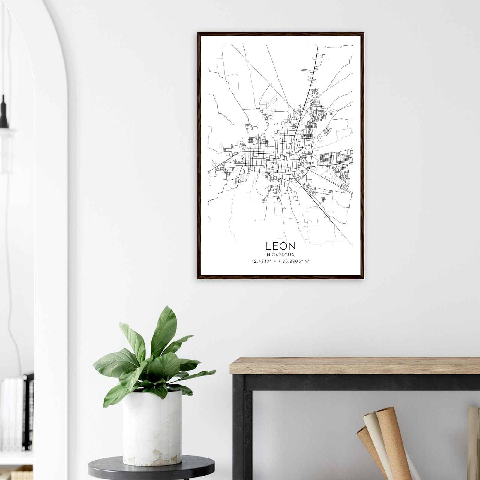 Deerfield Kansas Map Poster, Modern Home Decor Wall Art Print (Copy)