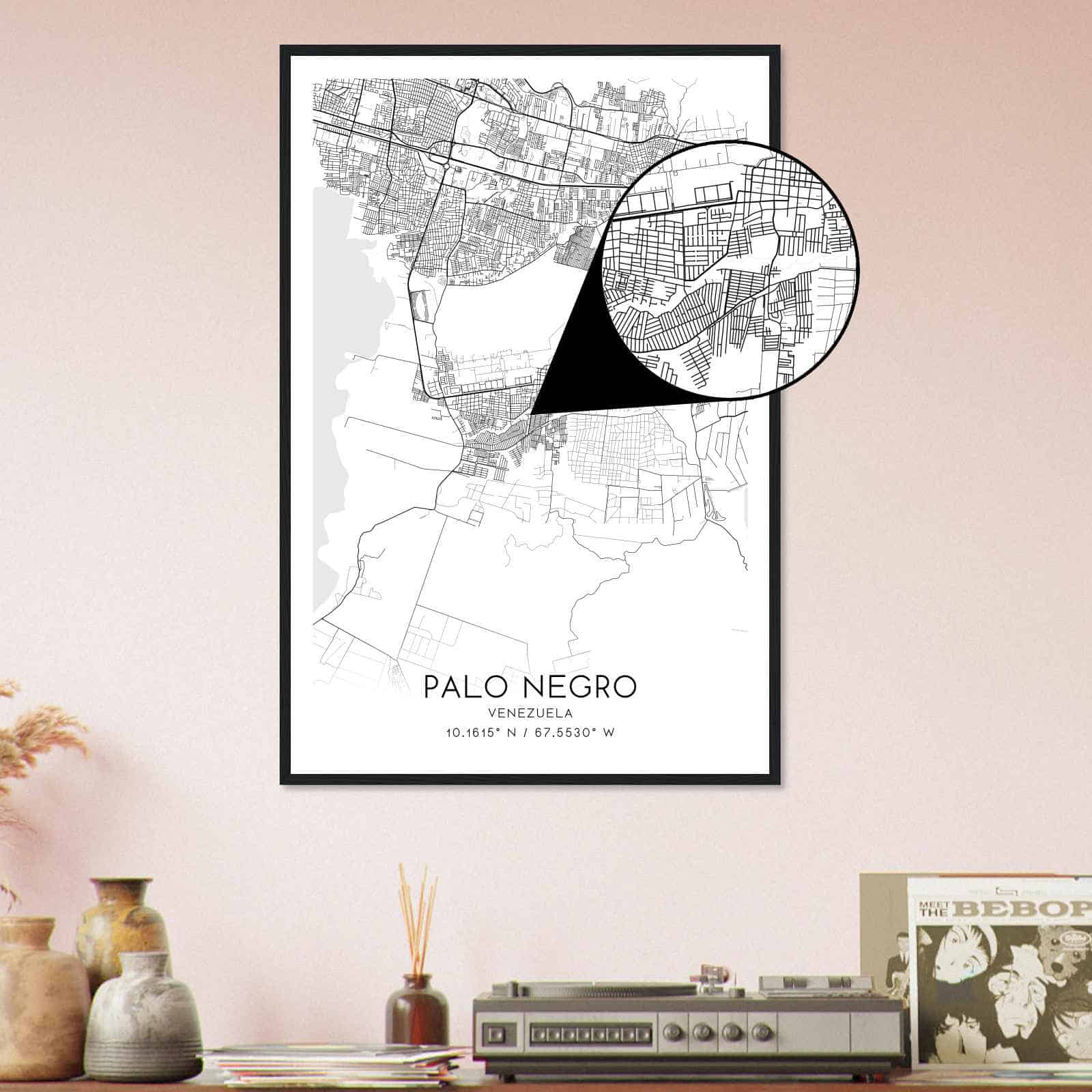 Deerfield Kansas Map Poster, Modern Home Decor Wall Art Print (Copy)