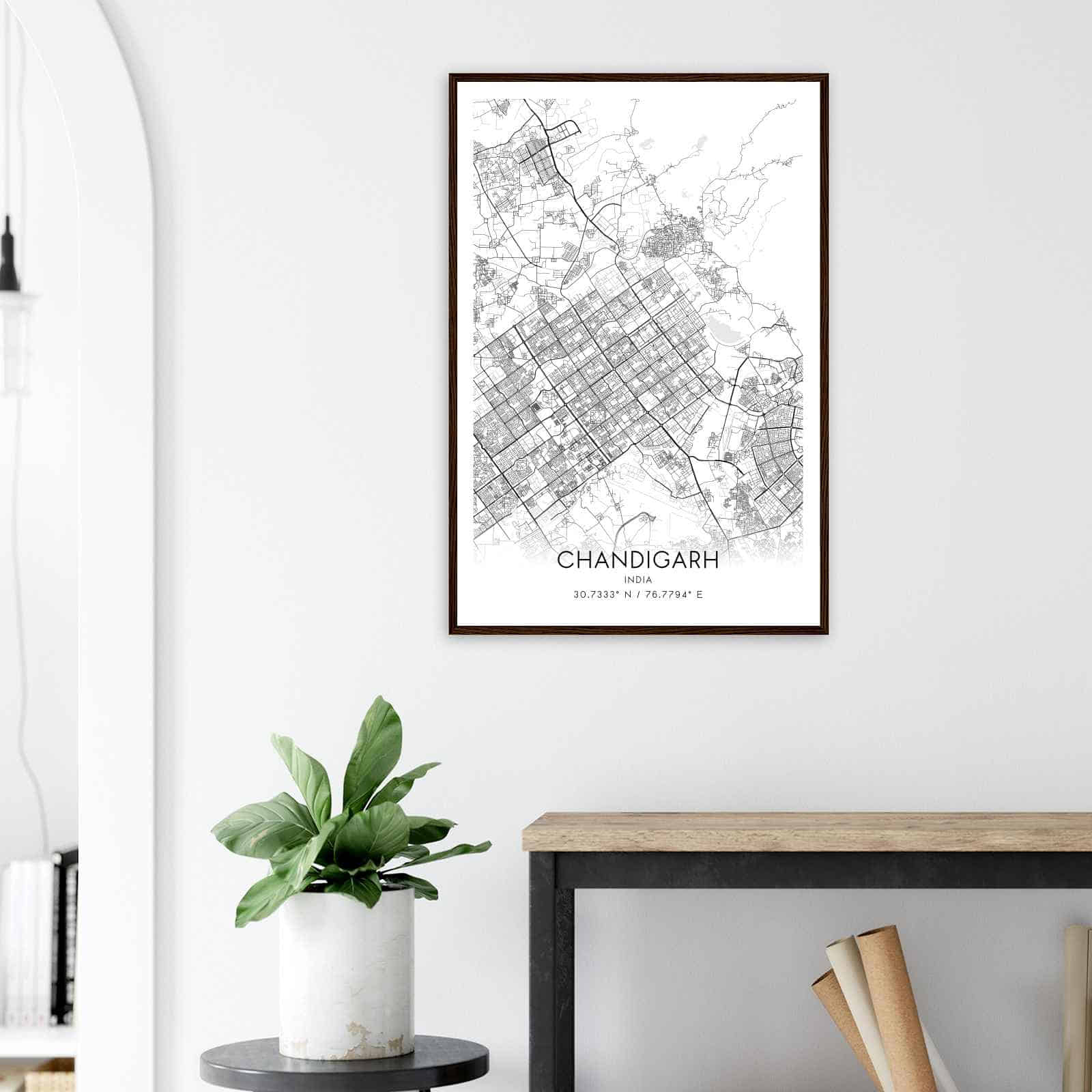 Deerfield Kansas Map Poster, Modern Home Decor Wall Art Print (Copy)
