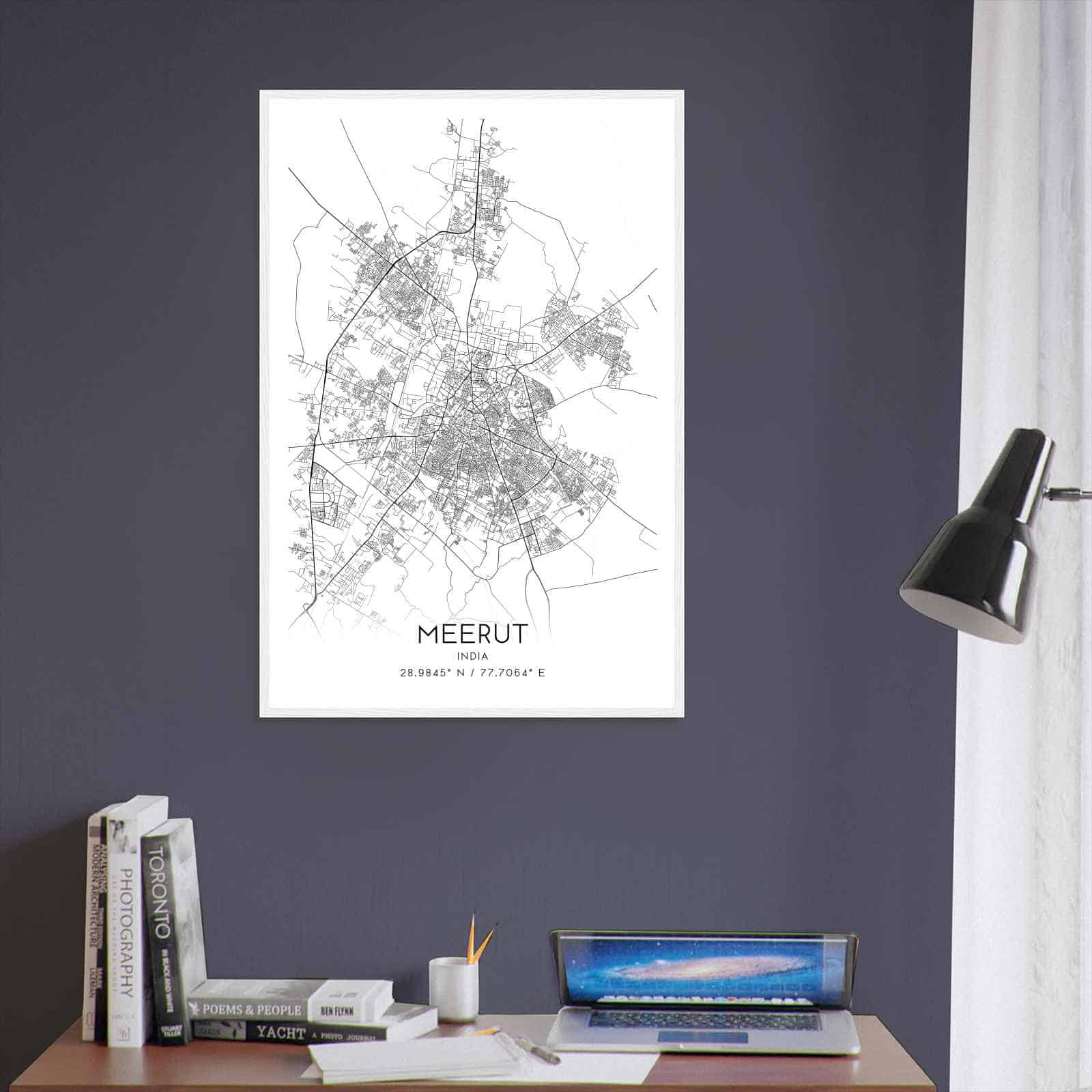 Deerfield Kansas Map Poster, Modern Home Decor Wall Art Print (Copy)