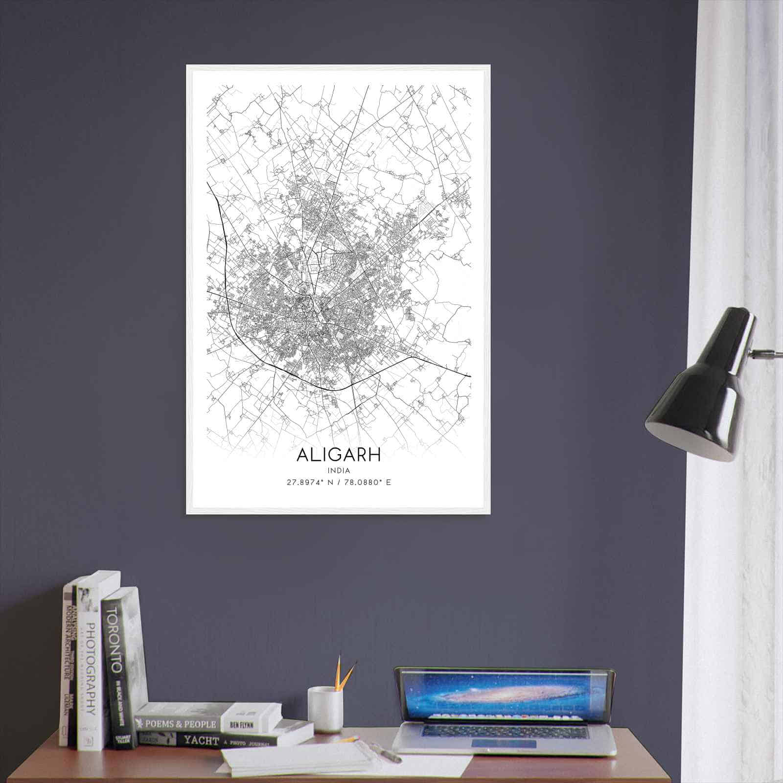 Deerfield Kansas Map Poster, Modern Home Decor Wall Art Print (Copy)
