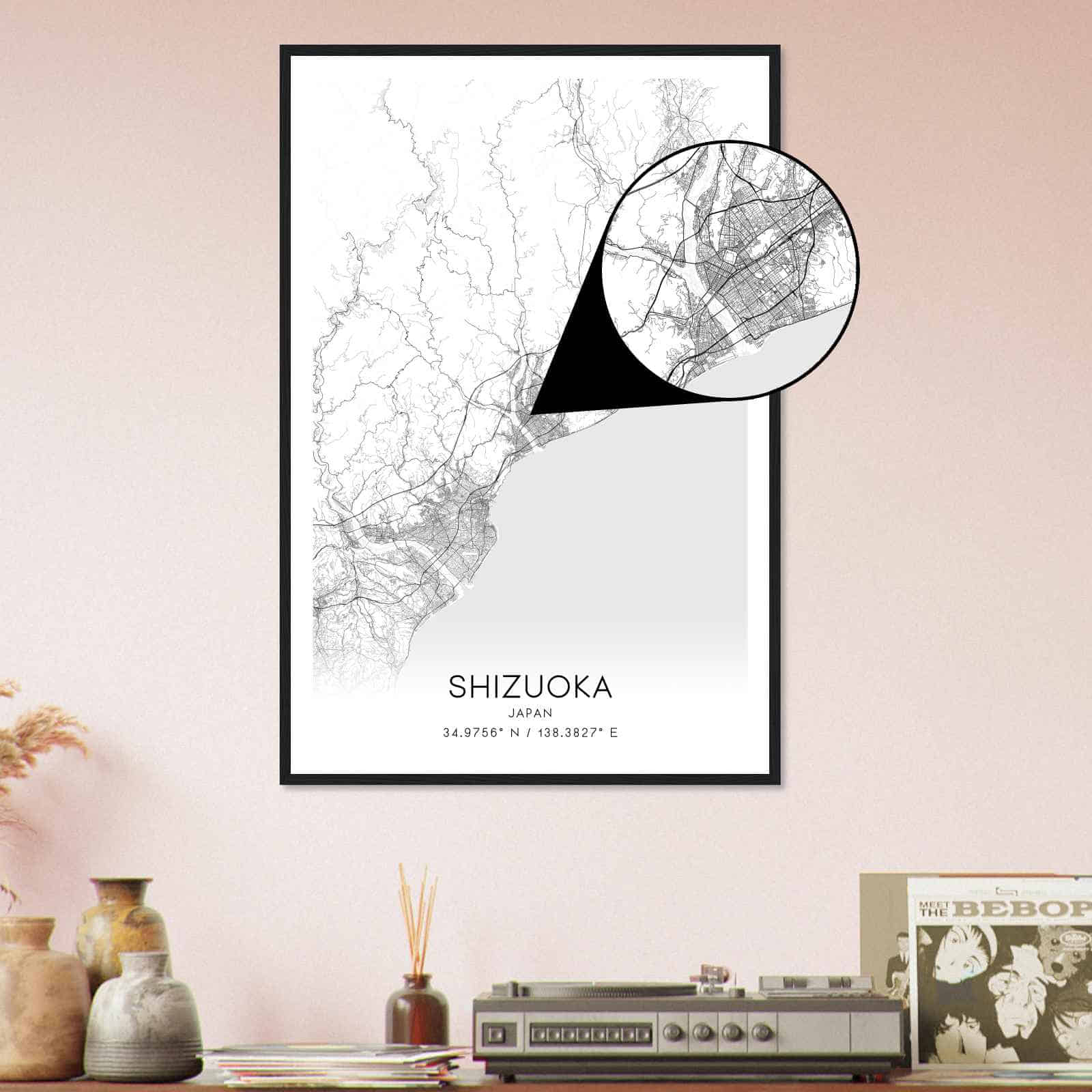 Deerfield Kansas Map Poster, Modern Home Decor Wall Art Print (Copy)