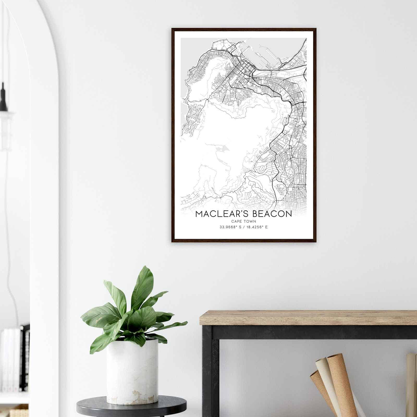 Deerfield Kansas Map Poster, Modern Home Decor Wall Art Print (Copy)