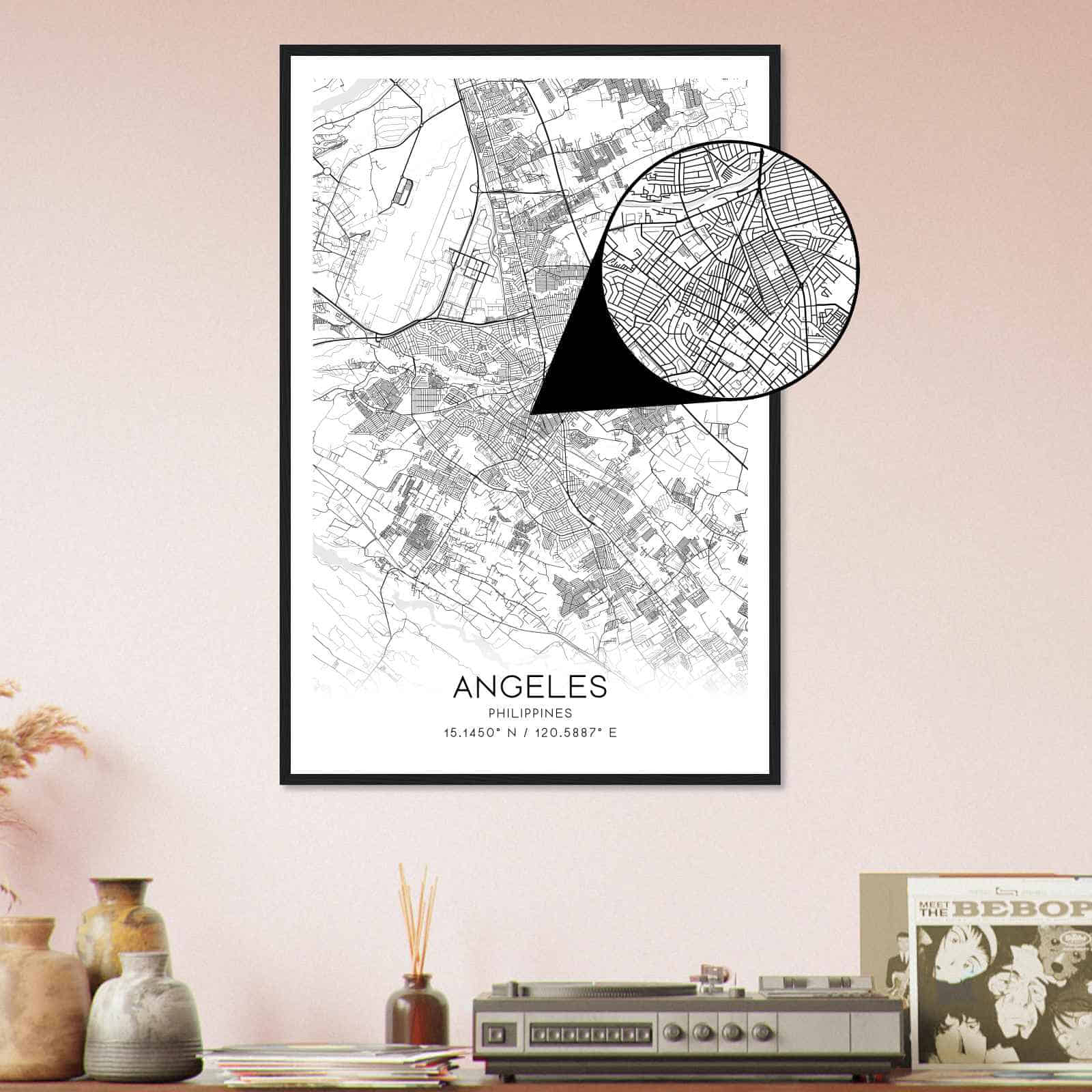 Deerfield Kansas Map Poster, Modern Home Decor Wall Art Print (Copy)