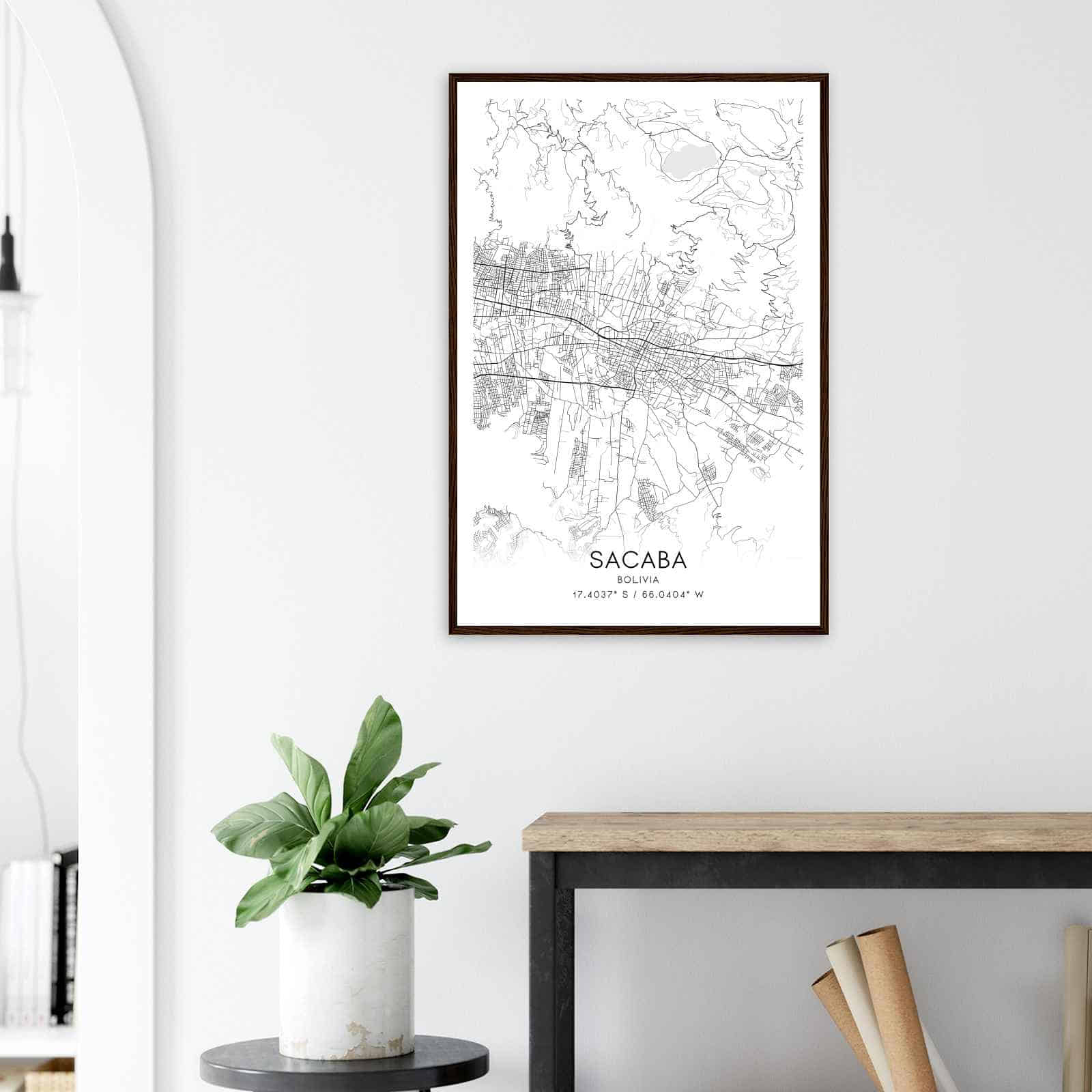 Deerfield Kansas Map Poster, Modern Home Decor Wall Art Print (Copy)