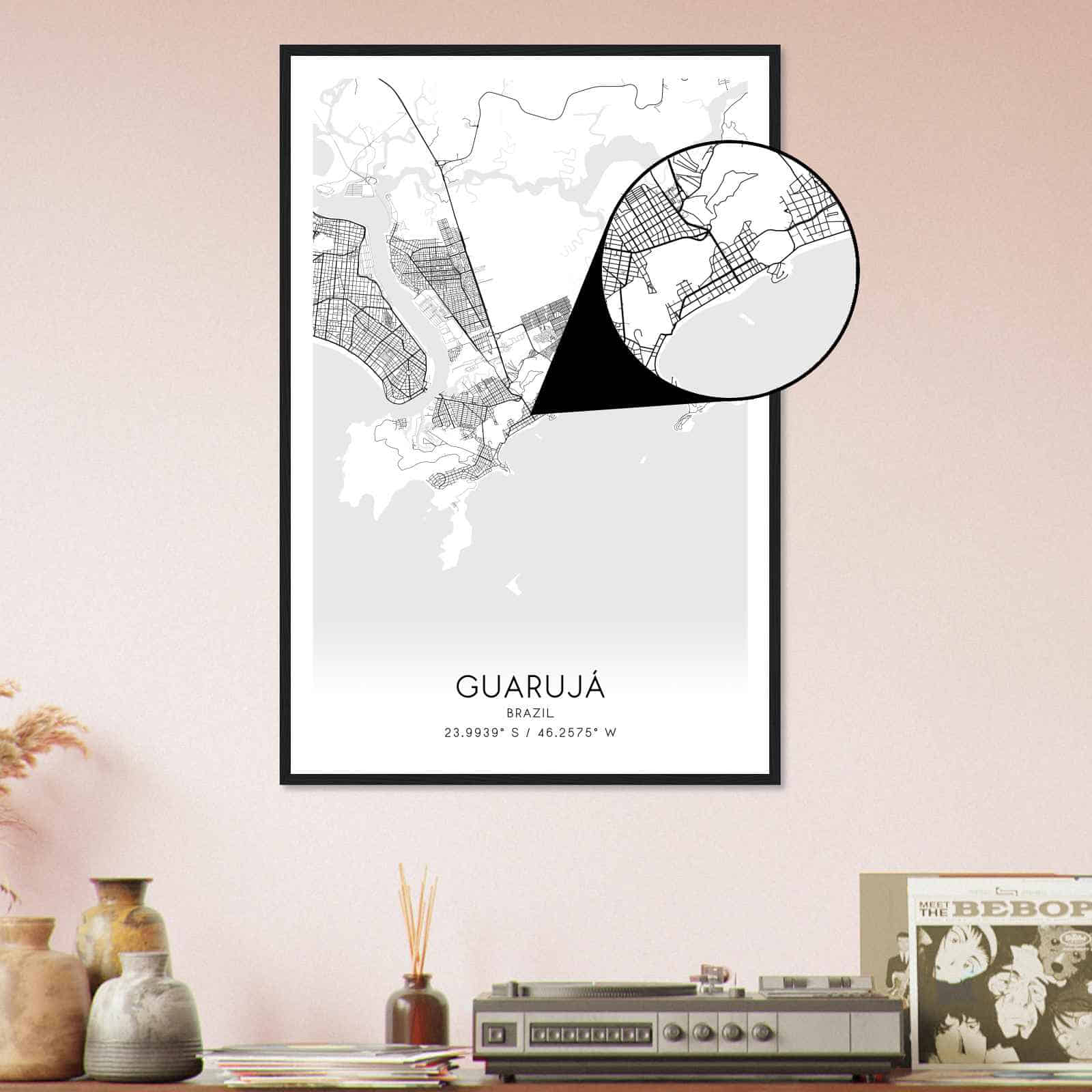 Deerfield Kansas Map Poster, Modern Home Decor Wall Art Print (Copy)