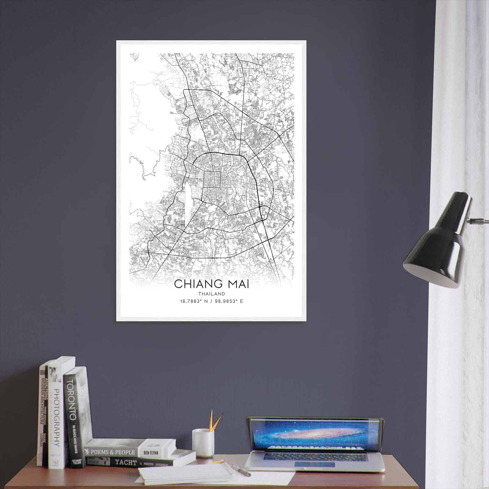 Deerfield Kansas Map Poster, Modern Home Decor Wall Art Print (Copy)