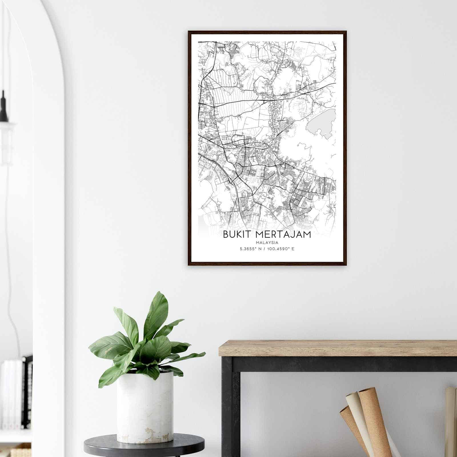 Deerfield Kansas Map Poster, Modern Home Decor Wall Art Print (Copy)