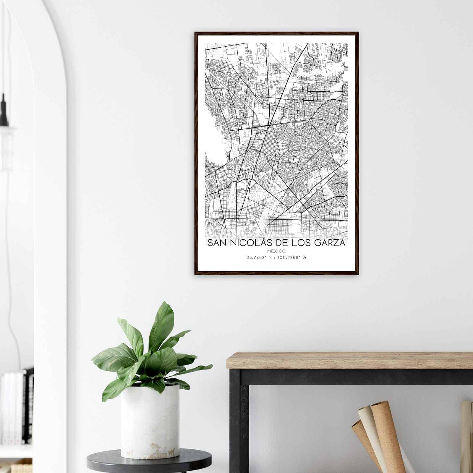 Deerfield Kansas Map Poster, Modern Home Decor Wall Art Print (Copy)