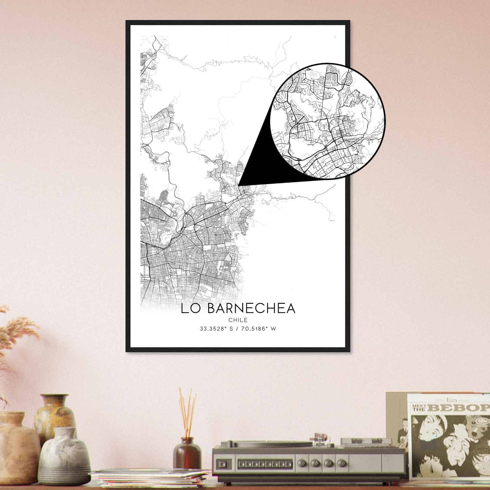 Deerfield Kansas Map Poster, Modern Home Decor Wall Art Print (Copy)