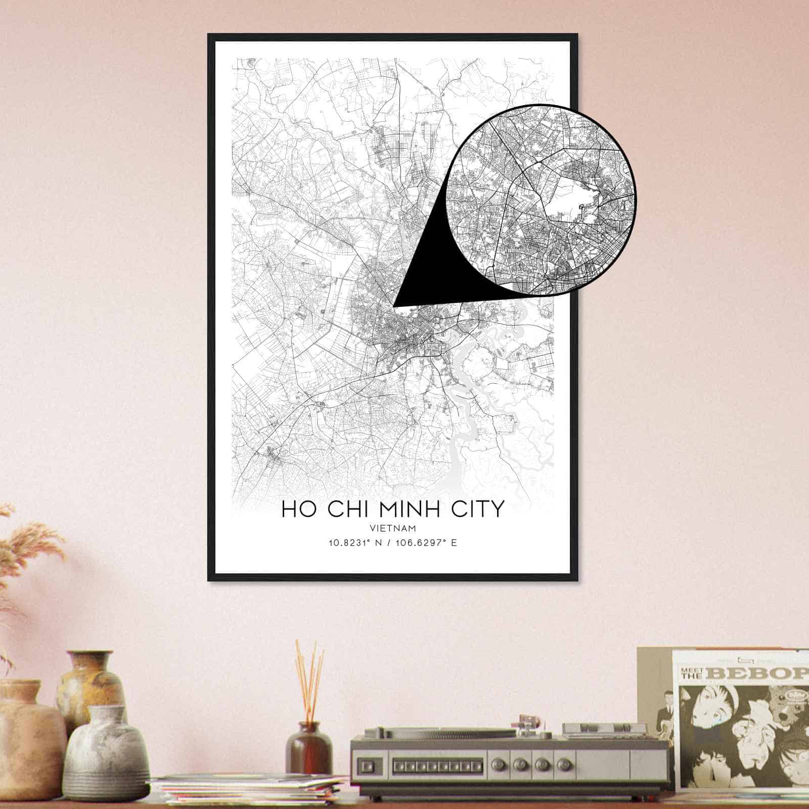 Deerfield Kansas Map Poster, Modern Home Decor Wall Art Print (Copy)