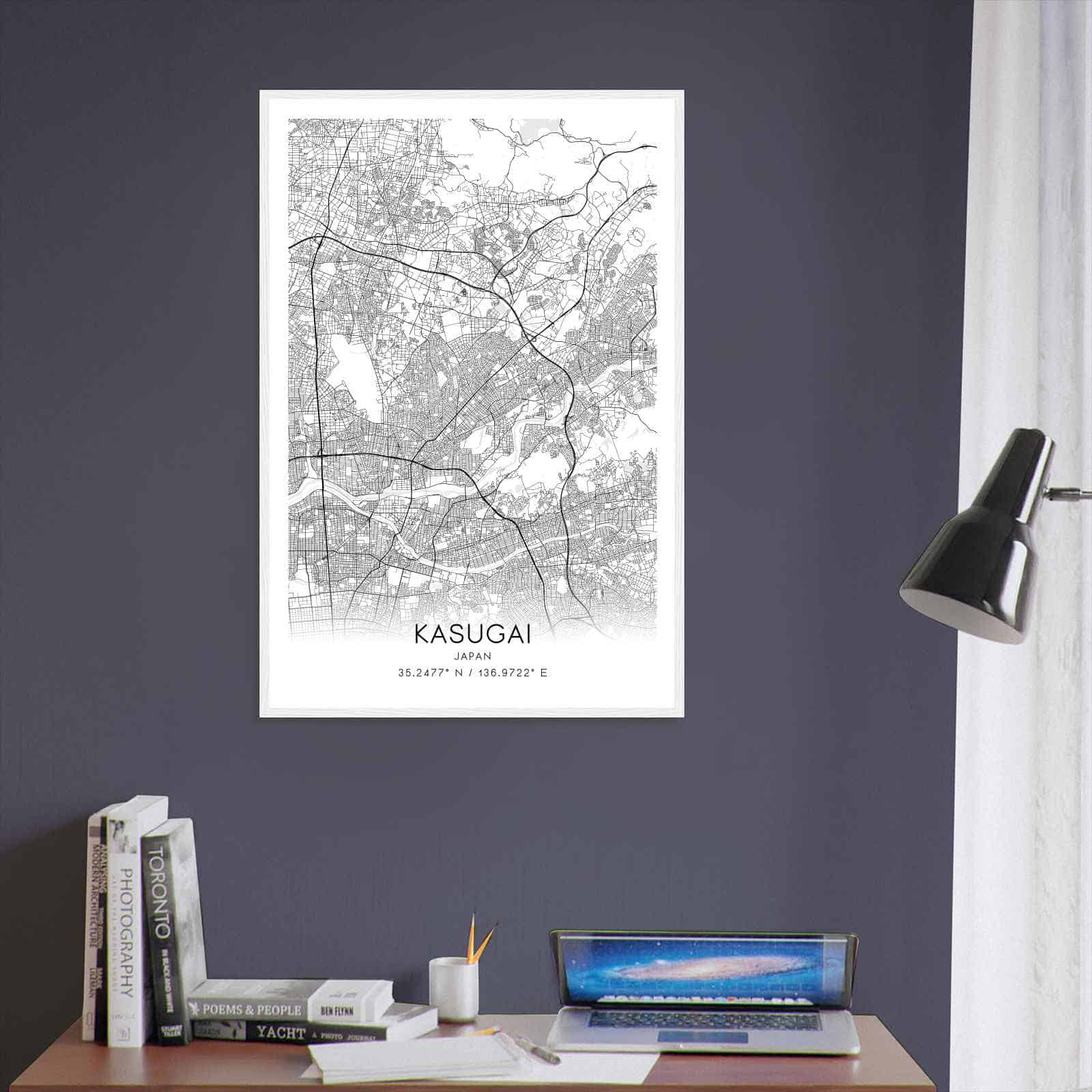 Deerfield Kansas Map Poster, Modern Home Decor Wall Art Print (Copy)