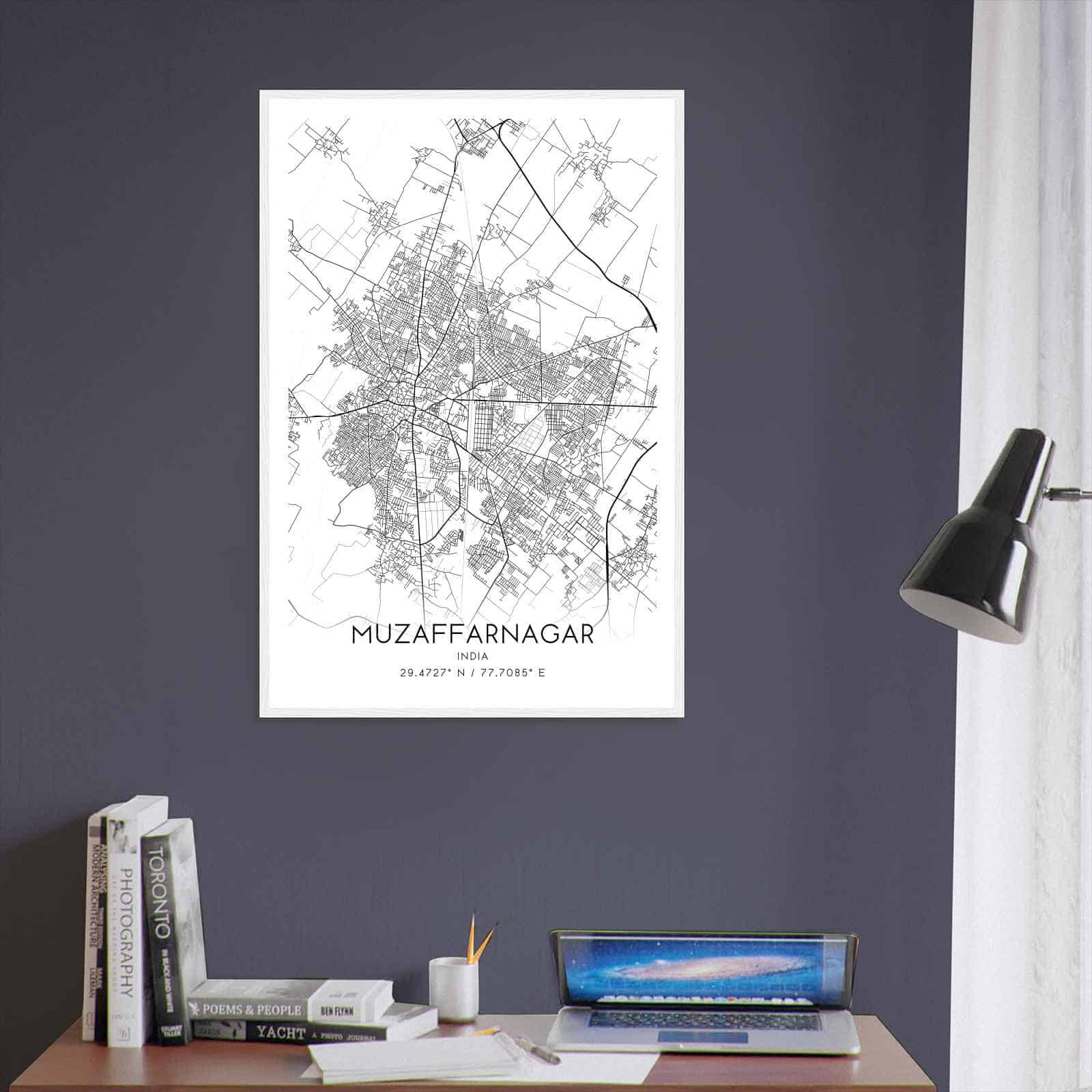 Deerfield Kansas Map Poster, Modern Home Decor Wall Art Print (Copy)