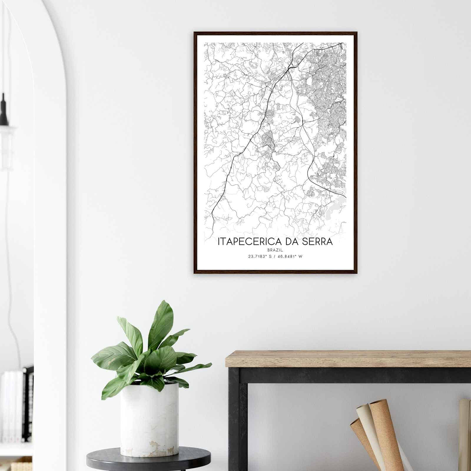 Deerfield Kansas Map Poster, Modern Home Decor Wall Art Print (Copy)