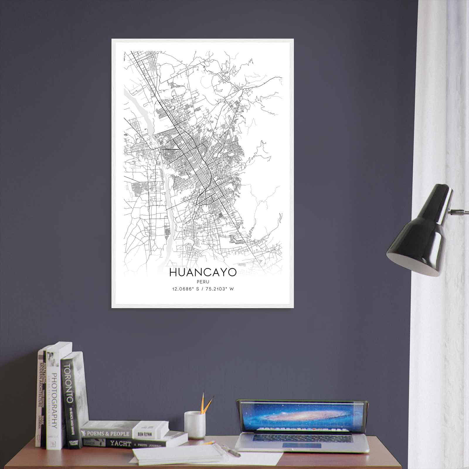 Deerfield Kansas Map Poster, Modern Home Decor Wall Art Print (Copy)