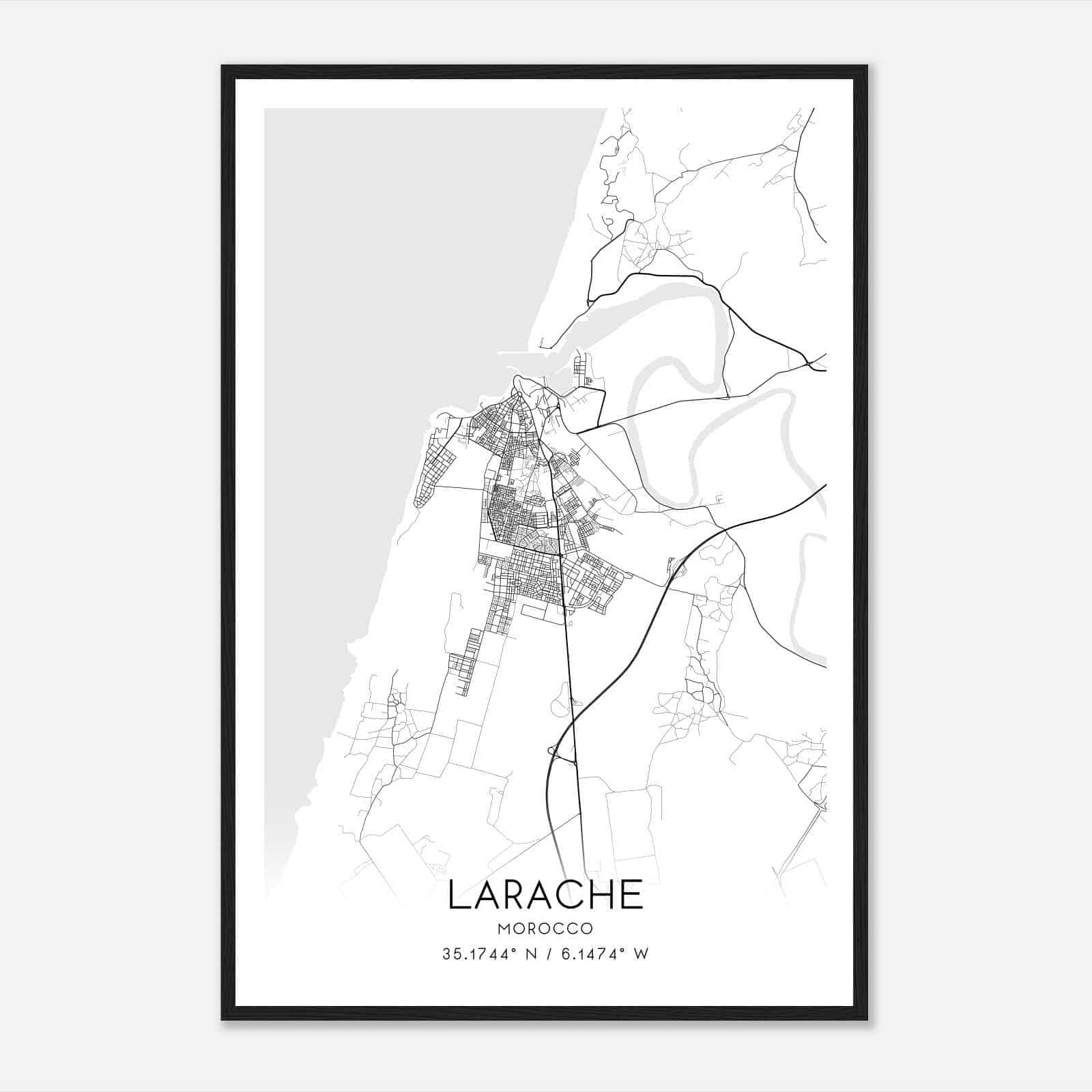 Larache Custom Maps Posters