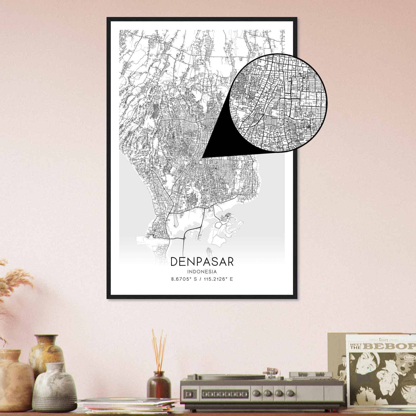Deerfield Kansas Map Poster, Modern Home Decor Wall Art Print (Copy)