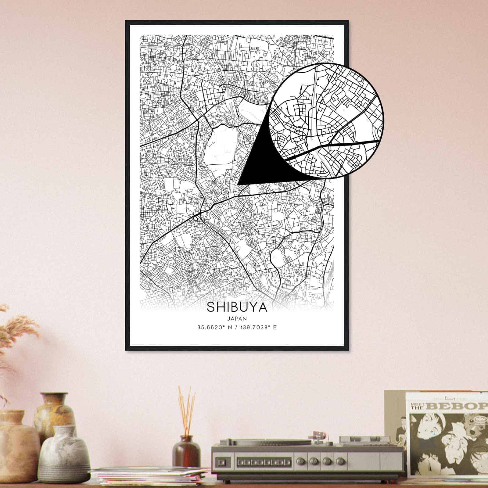 Deerfield Kansas Map Poster, Modern Home Decor Wall Art Print (Copy)