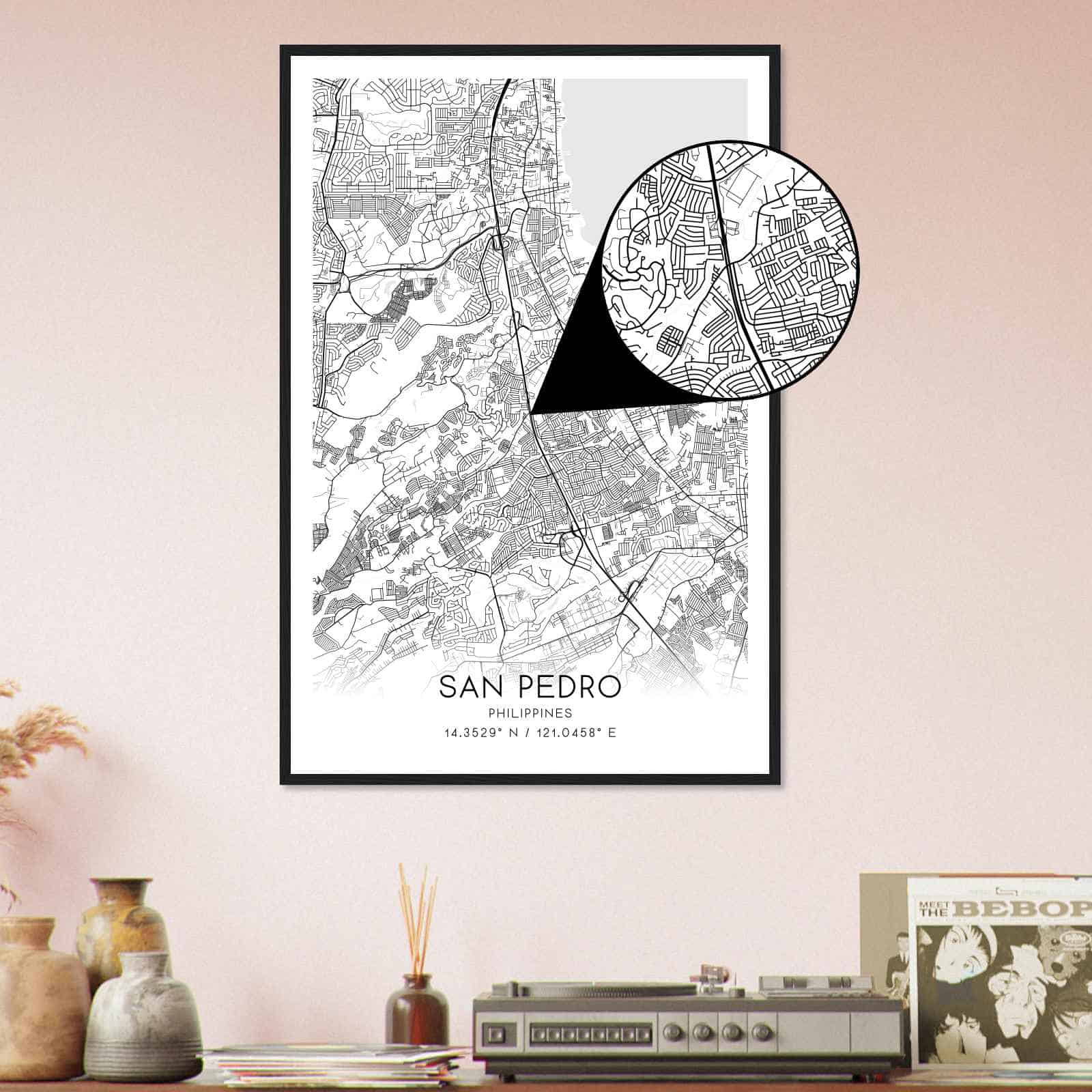 Deerfield Kansas Map Poster, Modern Home Decor Wall Art Print (Copy)