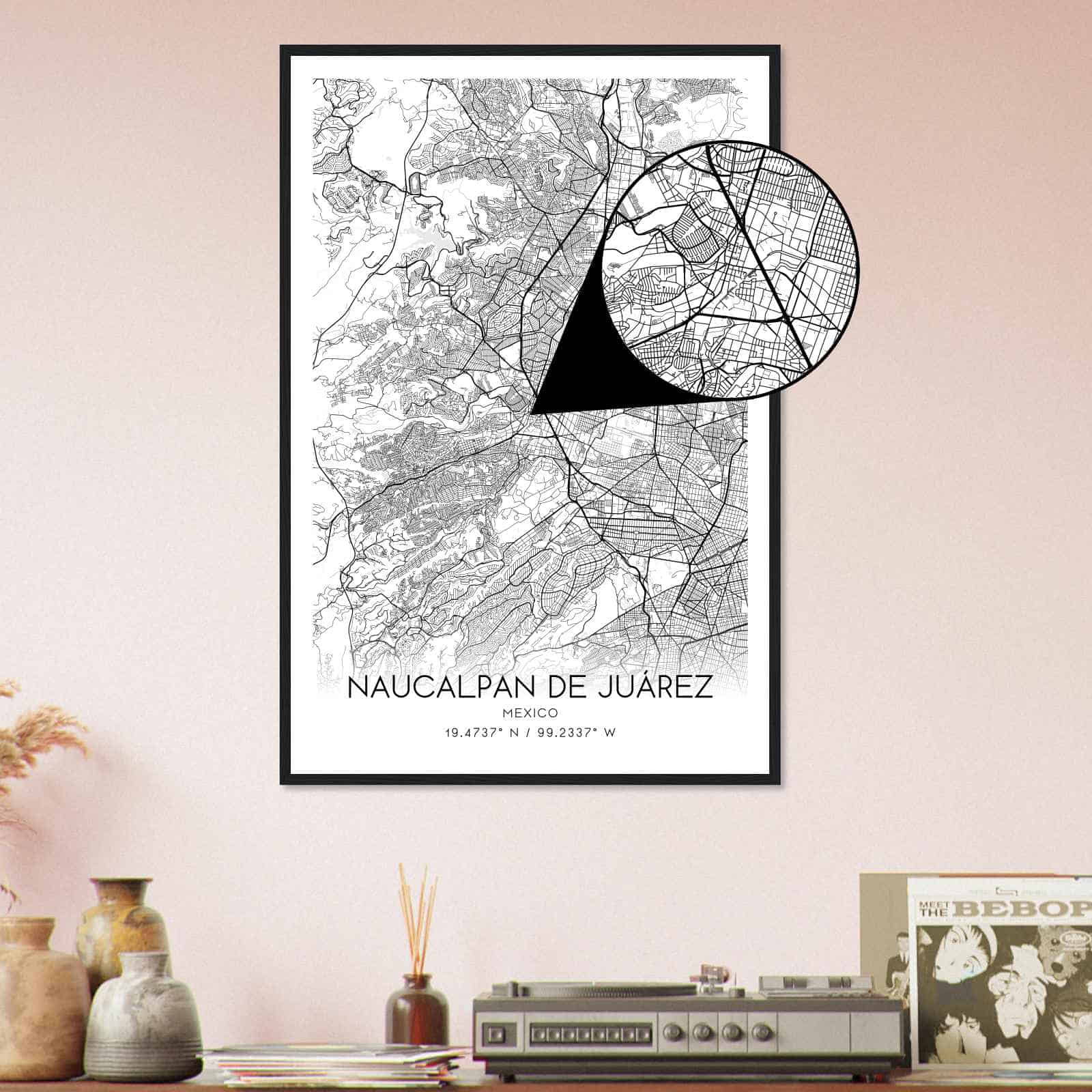 Deerfield Kansas Map Poster, Modern Home Decor Wall Art Print (Copy)