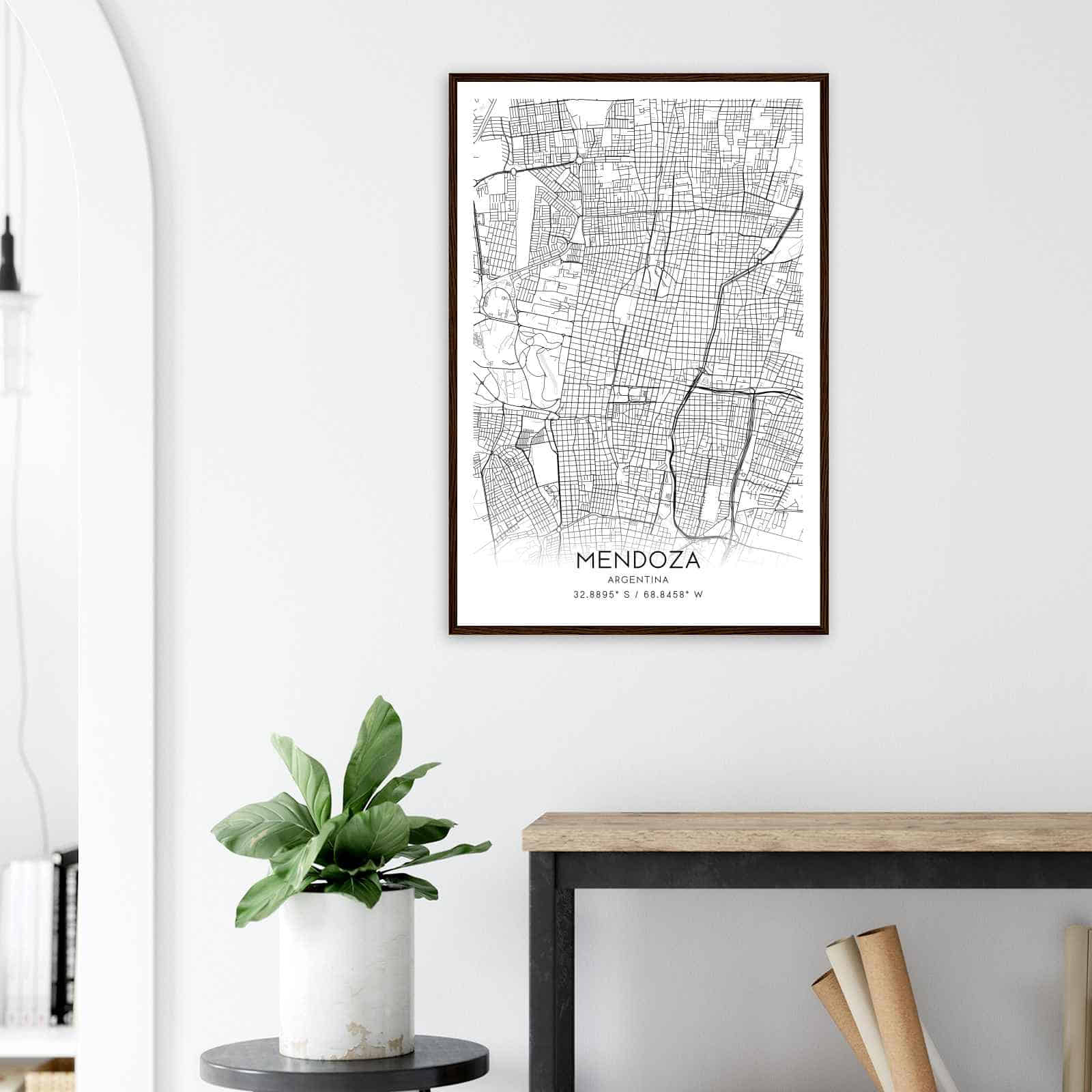 Deerfield Kansas Map Poster, Modern Home Decor Wall Art Print (Copy)