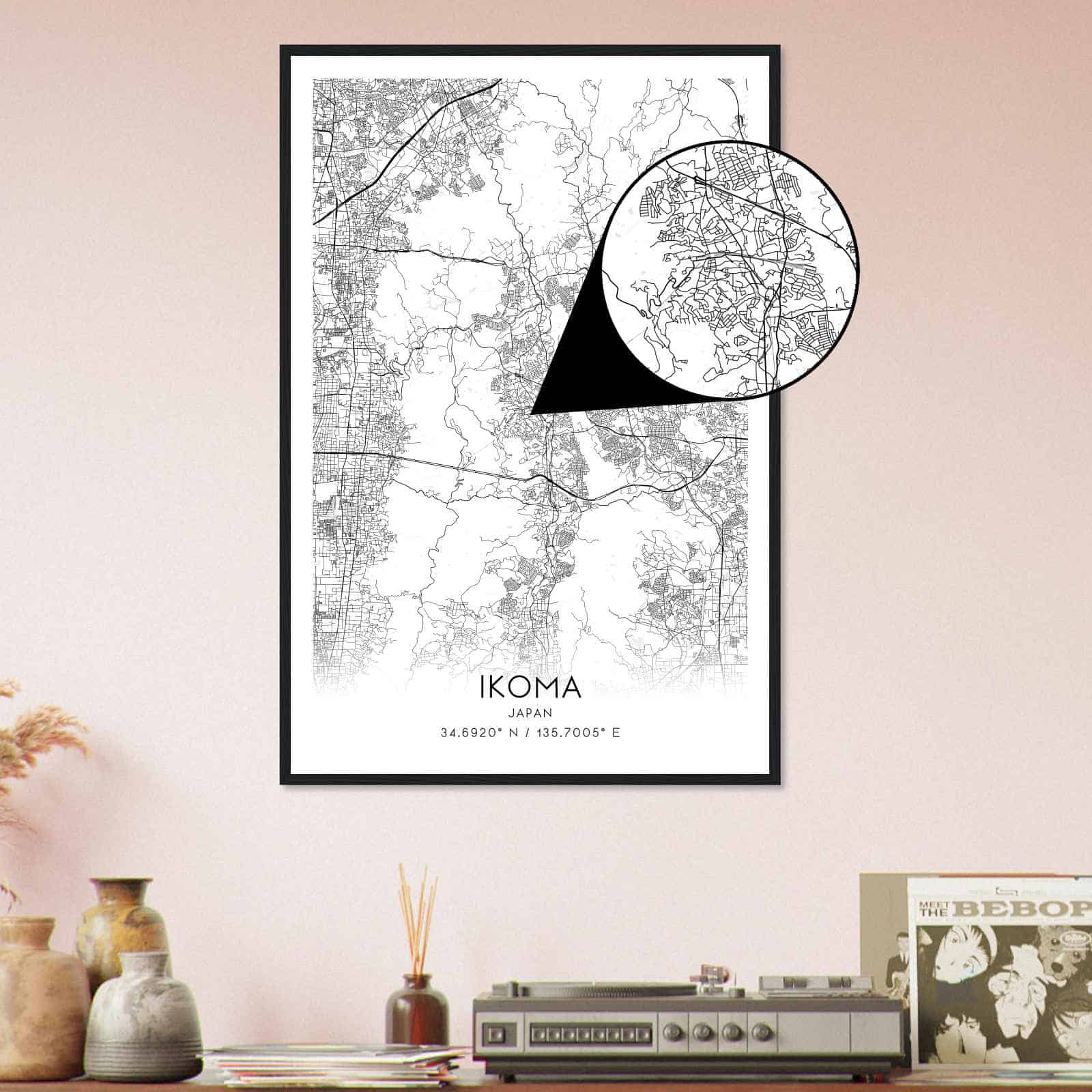 Deerfield Kansas Map Poster, Modern Home Decor Wall Art Print (Copy)