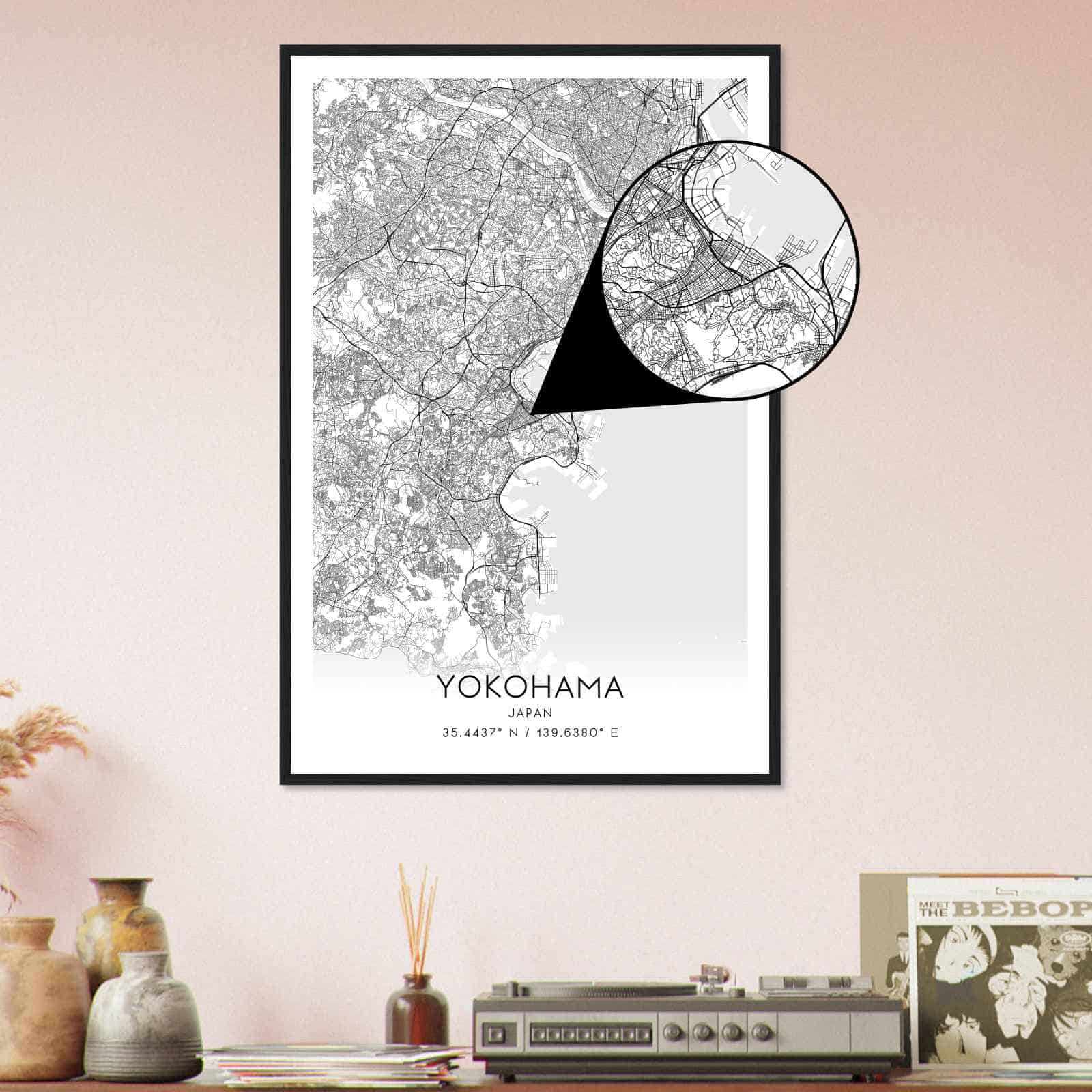 Deerfield Kansas Map Poster, Modern Home Decor Wall Art Print (Copy)