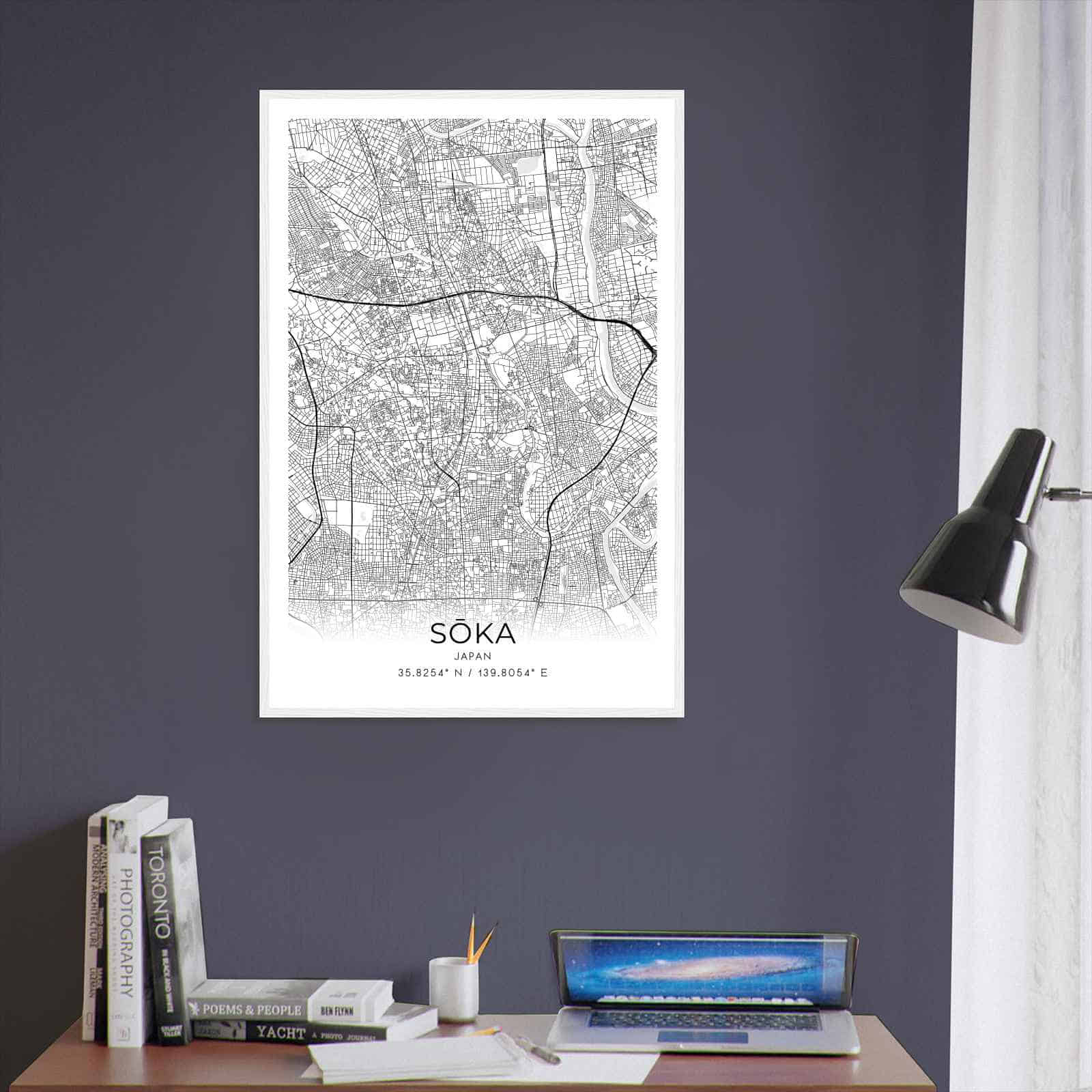 Deerfield Kansas Map Poster, Modern Home Decor Wall Art Print (Copy)