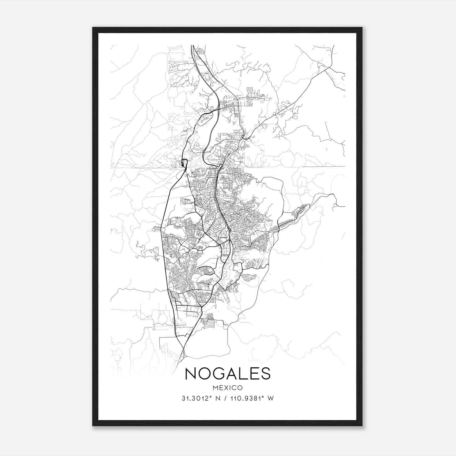 Nogales Custom Maps & Posters