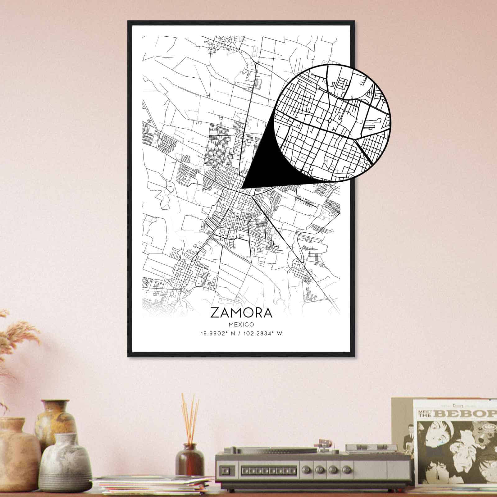 Deerfield Kansas Map Poster, Modern Home Decor Wall Art Print (Copy)