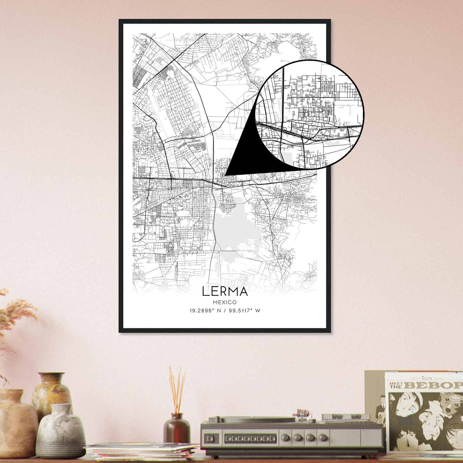 Deerfield Kansas Map Poster, Modern Home Decor Wall Art Print (Copy)