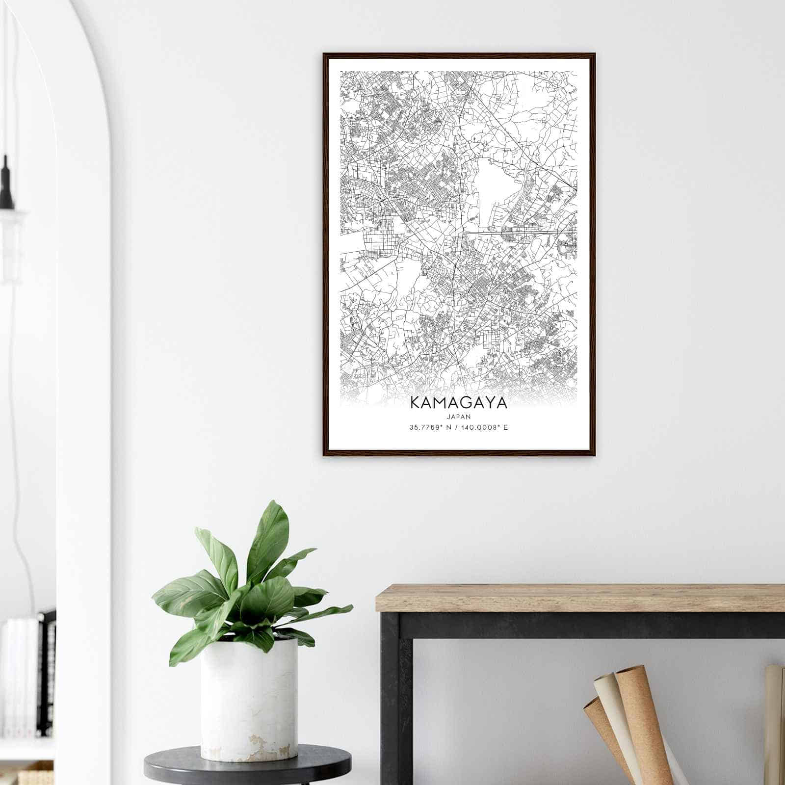 Deerfield Kansas Map Poster, Modern Home Decor Wall Art Print (Copy)