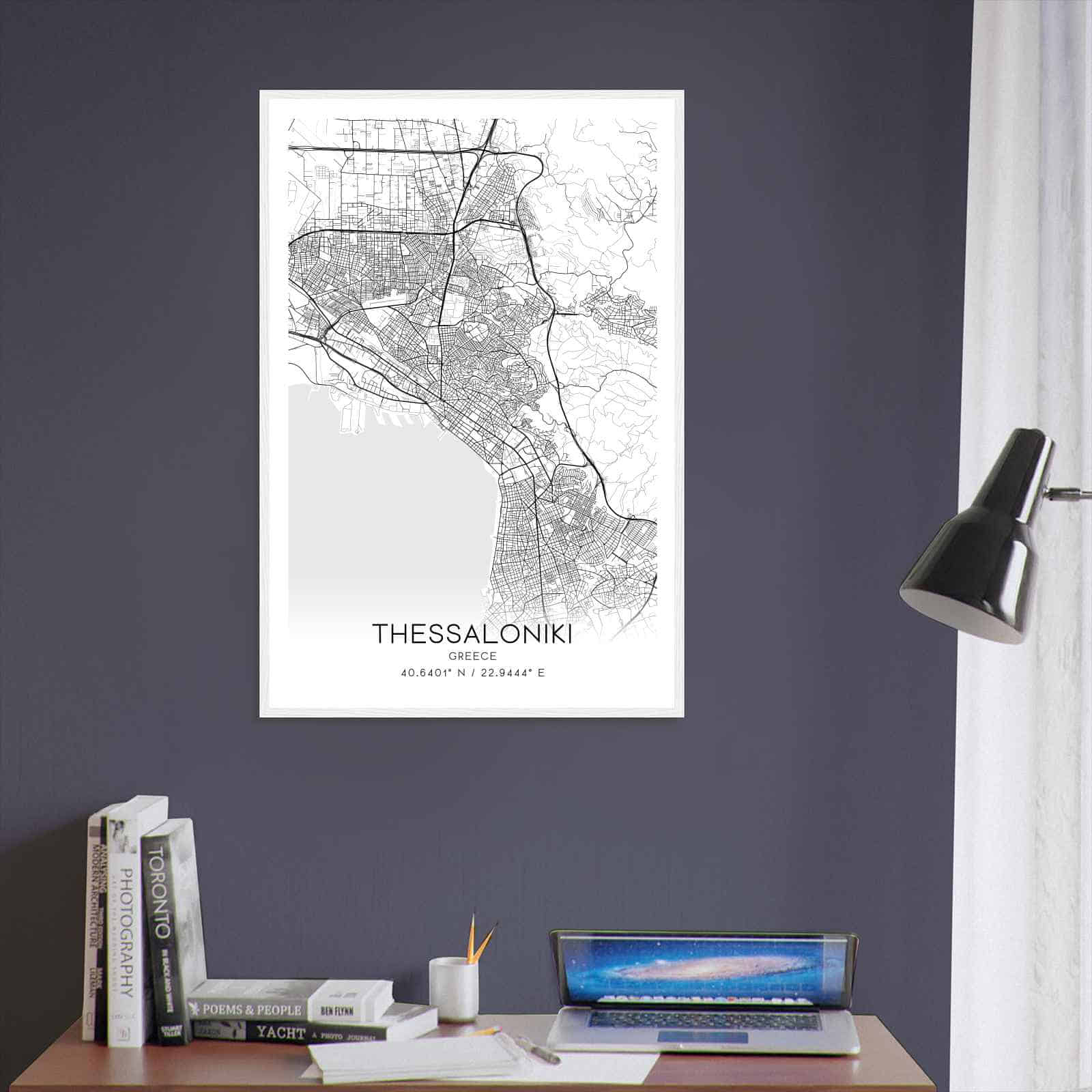 Deerfield Kansas Map Poster, Modern Home Decor Wall Art Print (Copy)
