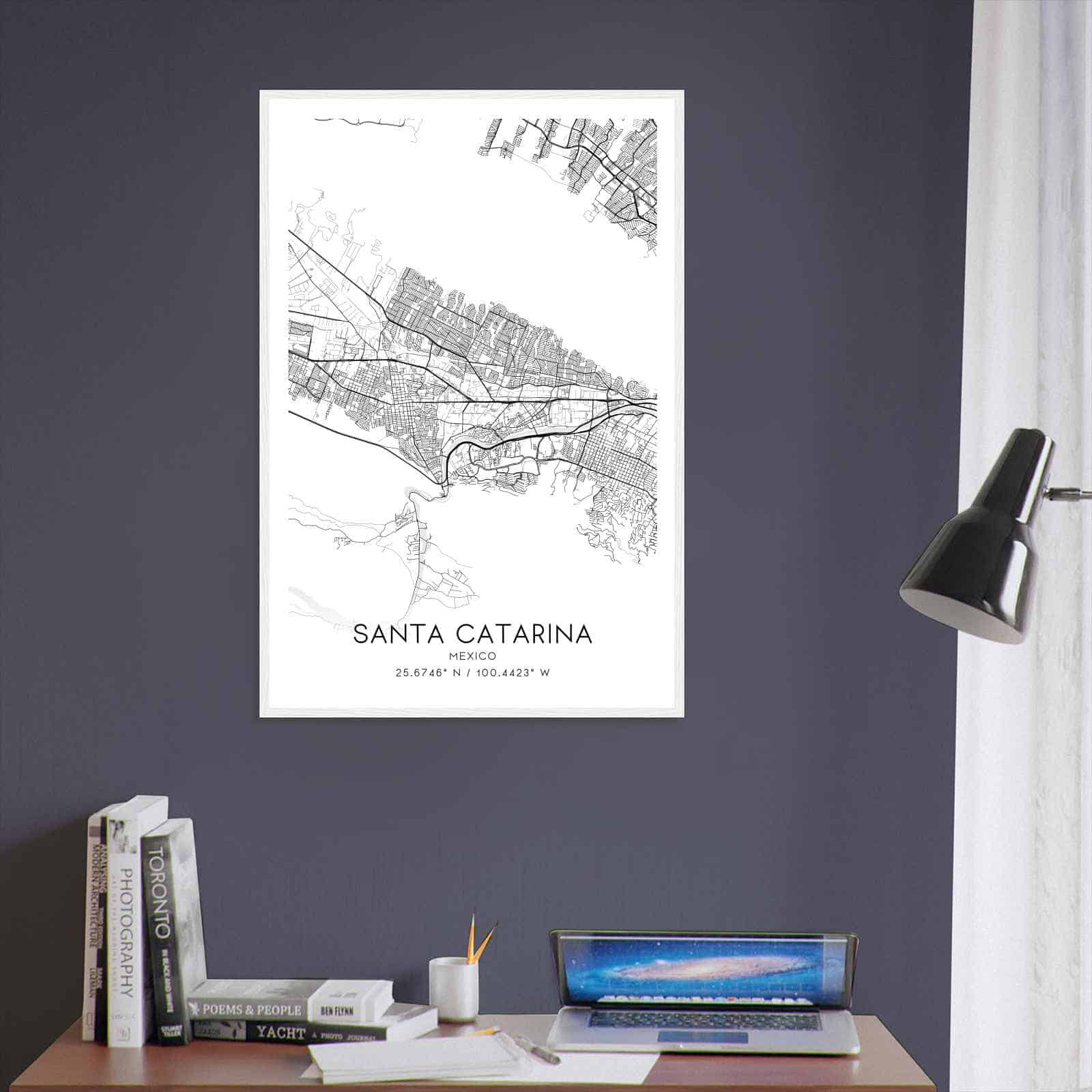 Deerfield Kansas Map Poster, Modern Home Decor Wall Art Print (Copy)