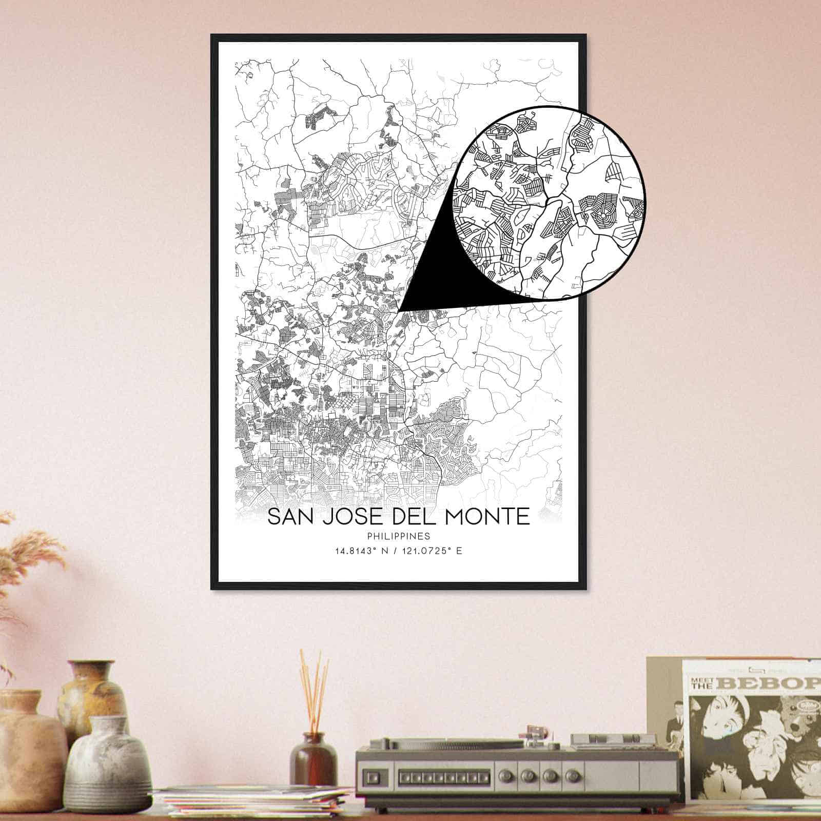 Deerfield Kansas Map Poster, Modern Home Decor Wall Art Print (Copy)