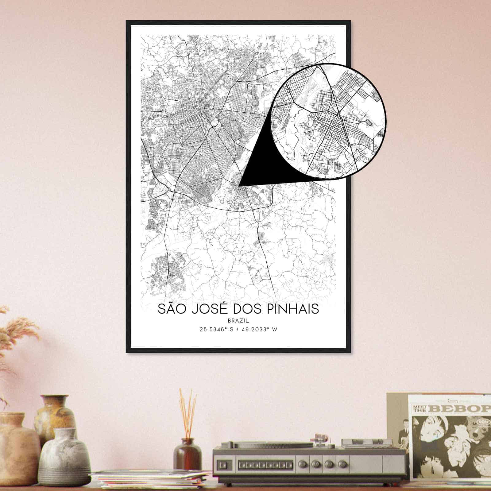 Deerfield Kansas Map Poster, Modern Home Decor Wall Art Print (Copy)