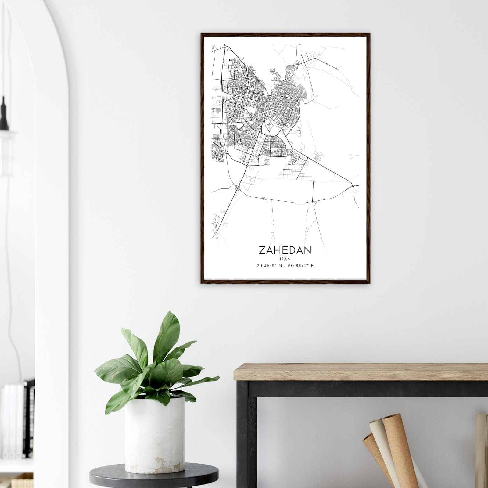 Deerfield Kansas Map Poster, Modern Home Decor Wall Art Print (Copy)