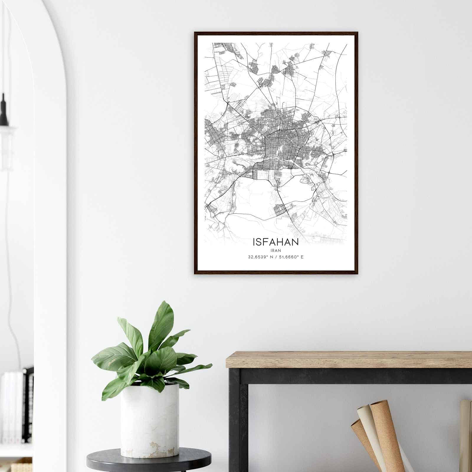 Deerfield Kansas Map Poster, Modern Home Decor Wall Art Print (Copy)