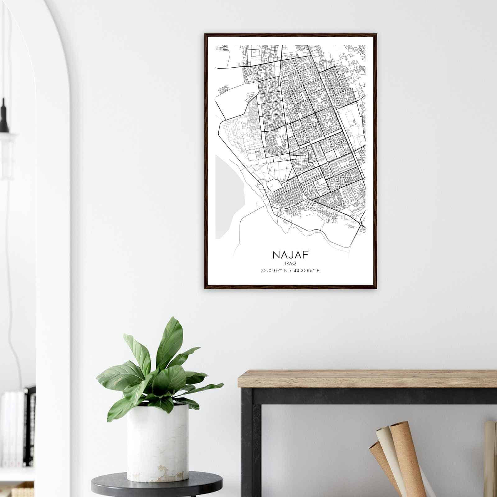 Deerfield Kansas Map Poster, Modern Home Decor Wall Art Print (Copy)